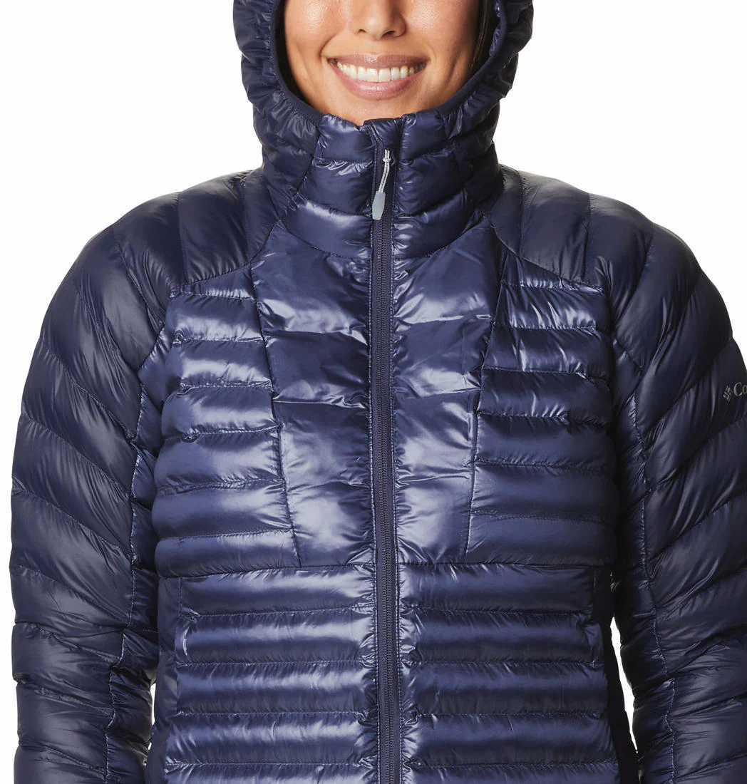 Columbia Women Navy Blue Labyrinth Loop Hooded Jacket - Image 4