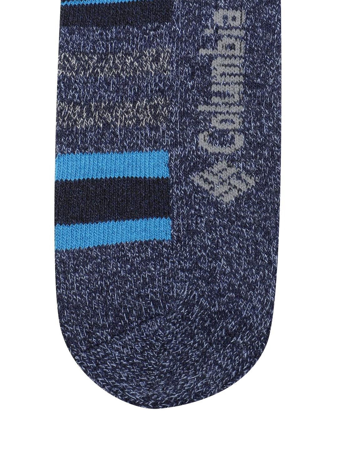 Columbia Women Blue Moisture Control Stripe Crew  (2 Pair) (Non Returnable) - Image 4