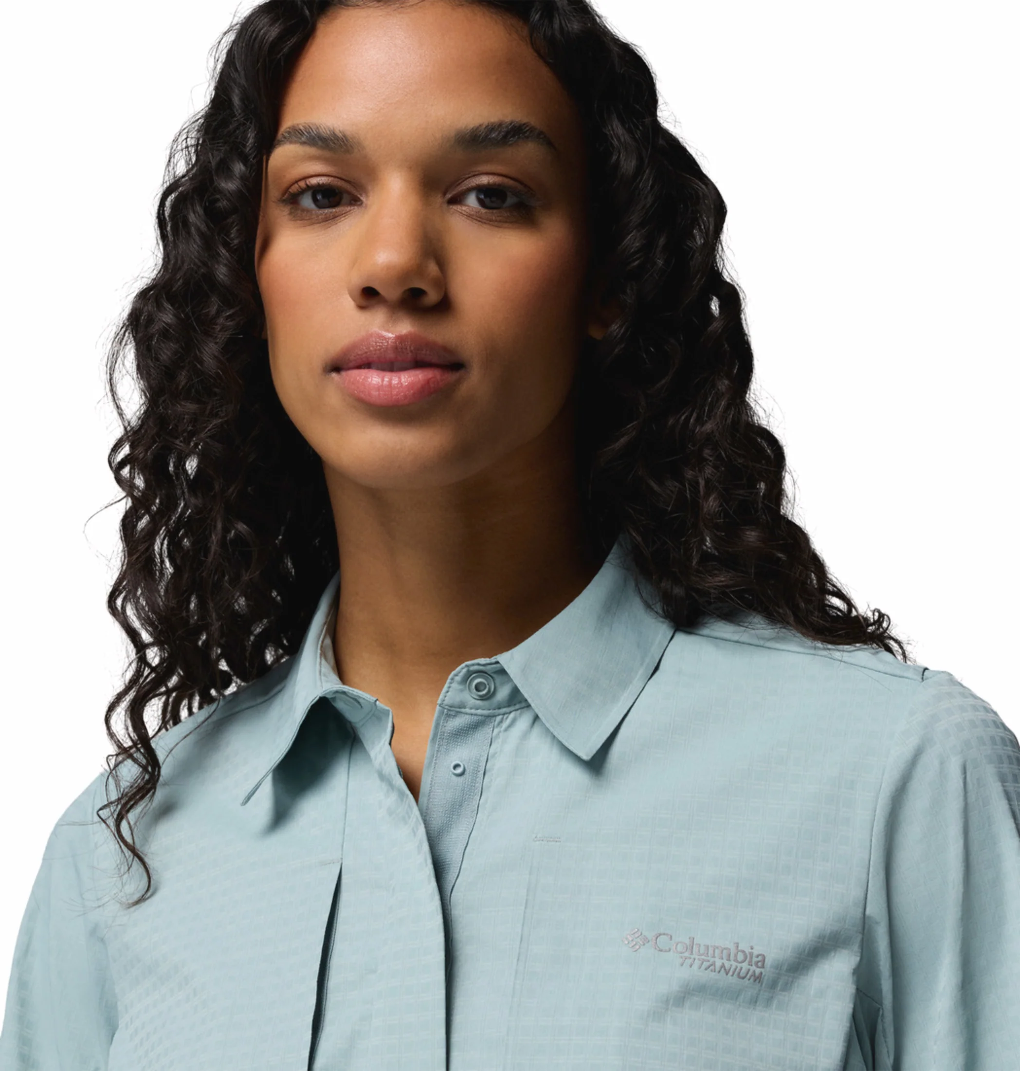 Columbia Women Blue Omni-Freeze Ridge Ascent Long Sleeve Shirt - Image 9