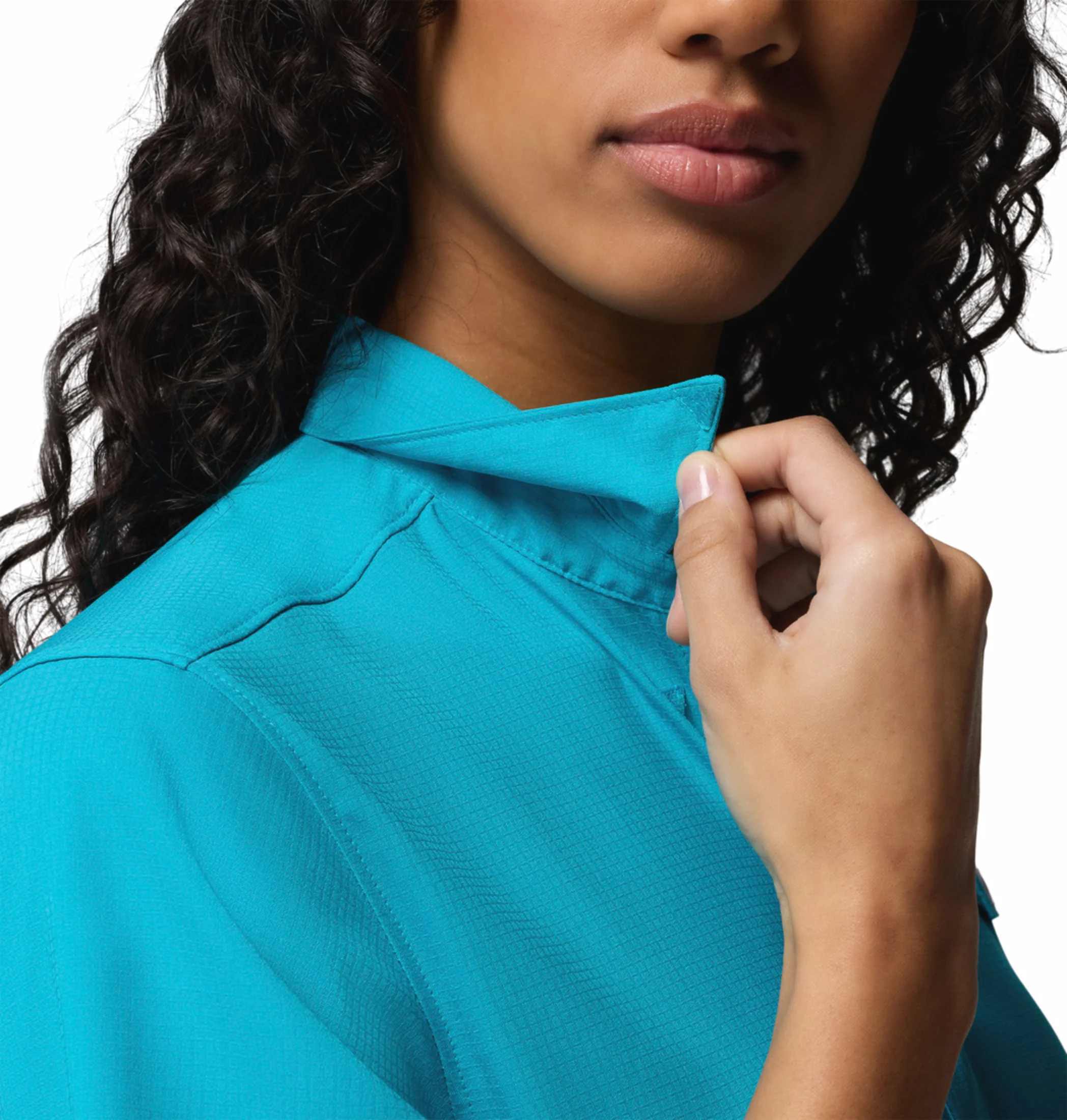 Columbia Women Blue Omni-Shade Tamiami II Short Sleeve Shirt - Image 7