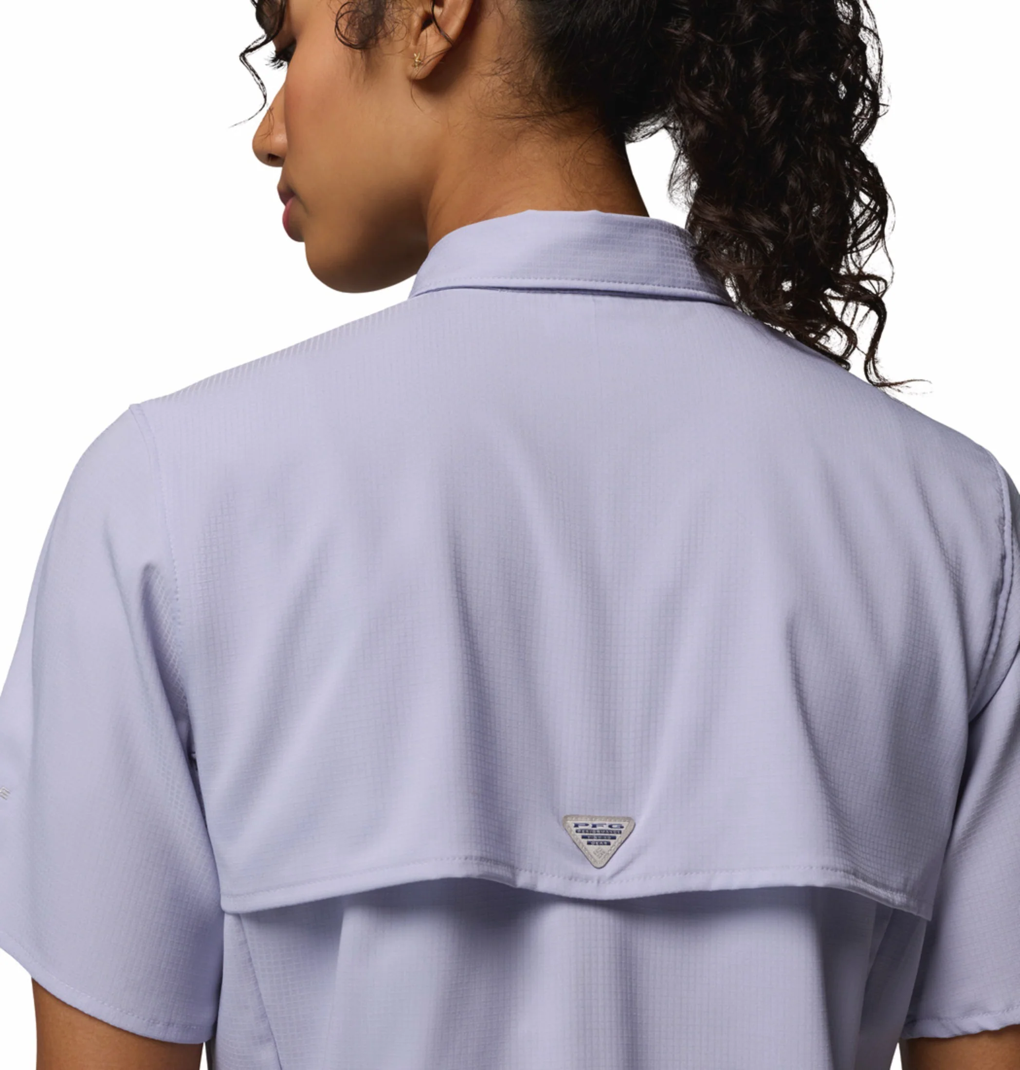 Columbia Women Blue Omni-Shade Tamiami II Short Sleeve Shirt - Image 8