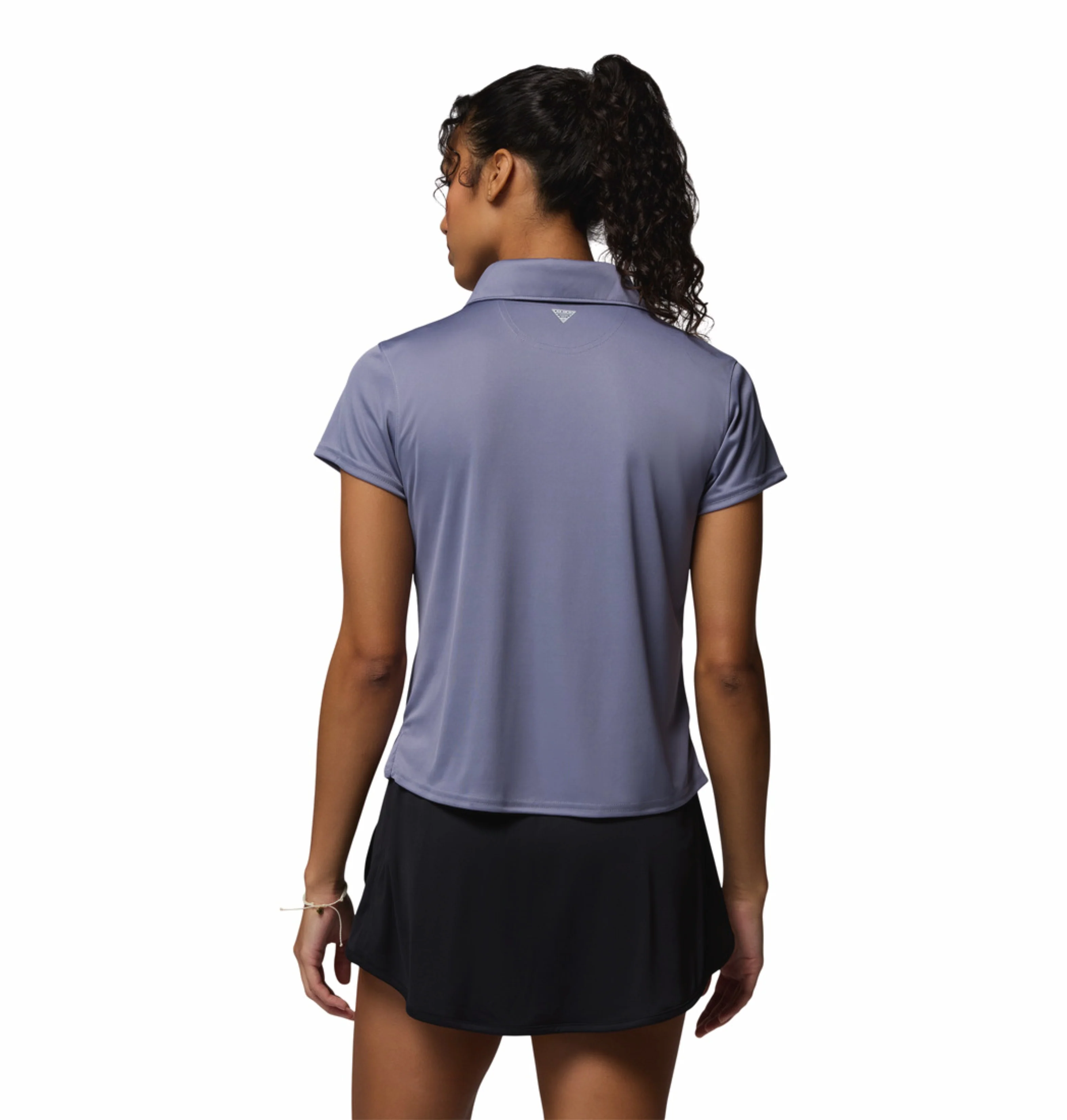 Columbia Women Blue Omni-Shade Tidal Polo Tshirt - Image 2