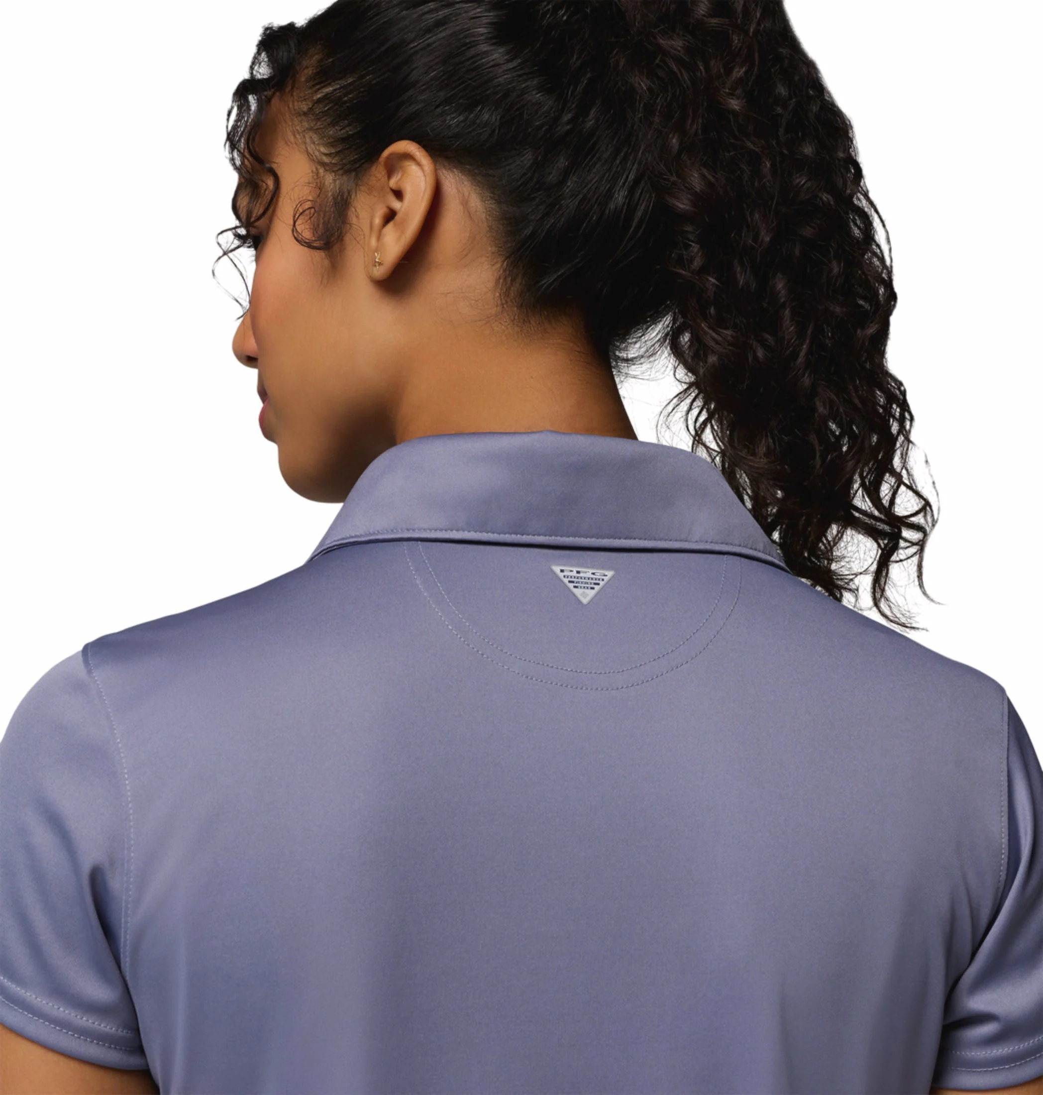 Columbia Women Blue Omni-Shade Tidal Polo Tshirt - Image 7