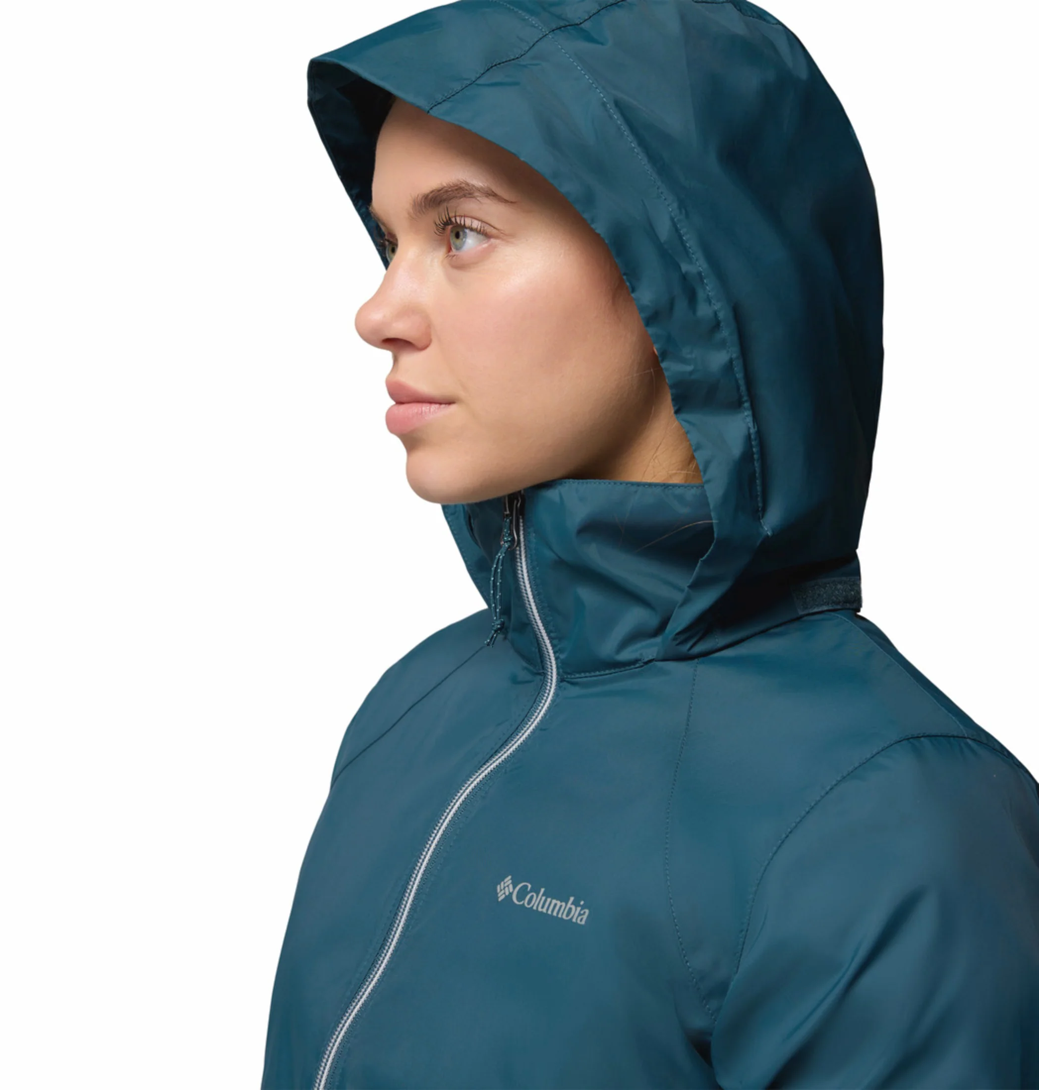 Columbia Women Blue Omni-Shield Switchback IV Rain Jacket - Image 10