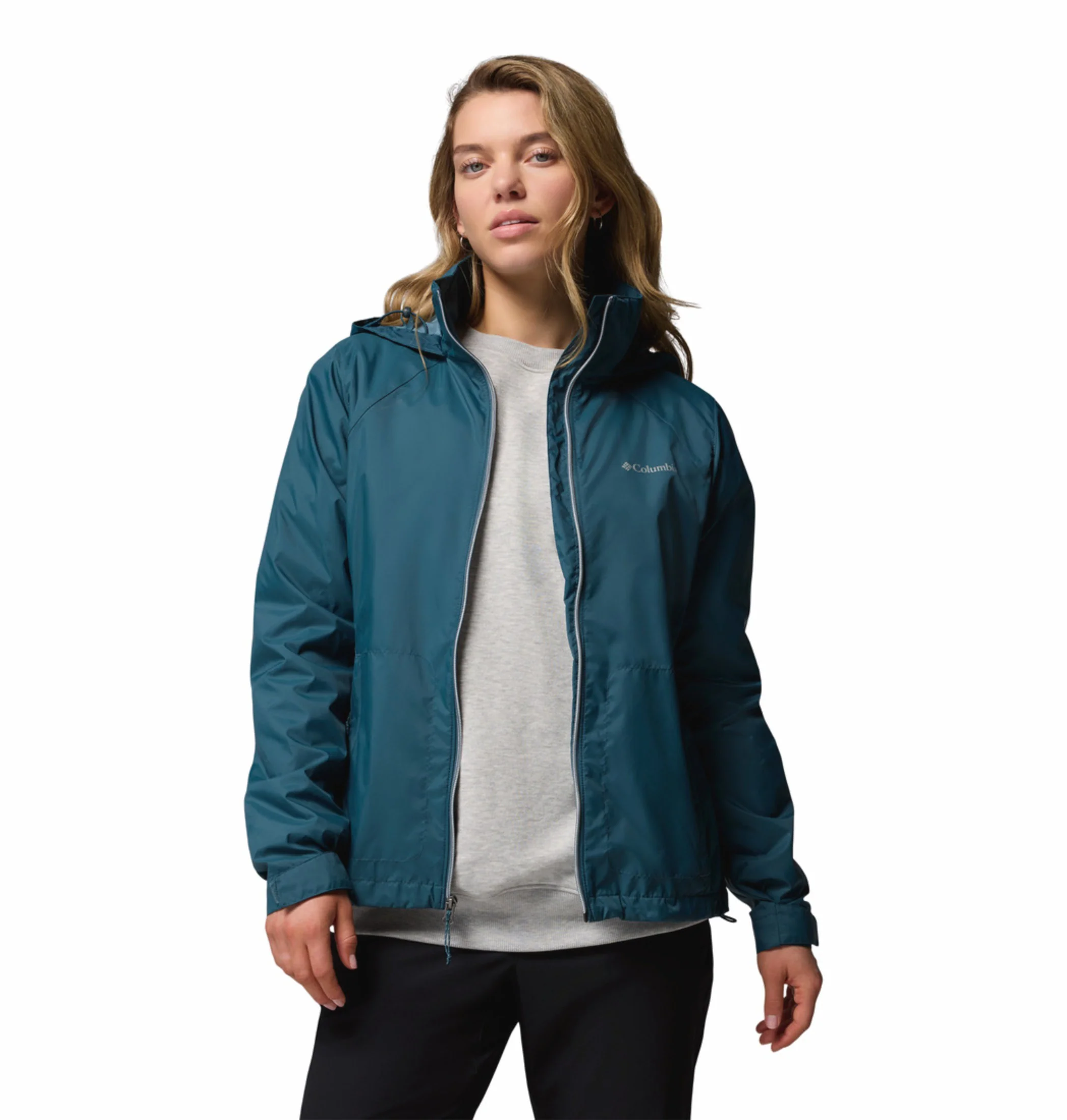 Columbia Women Blue Omni-Shield Switchback IV Rain Jacket - Image 13