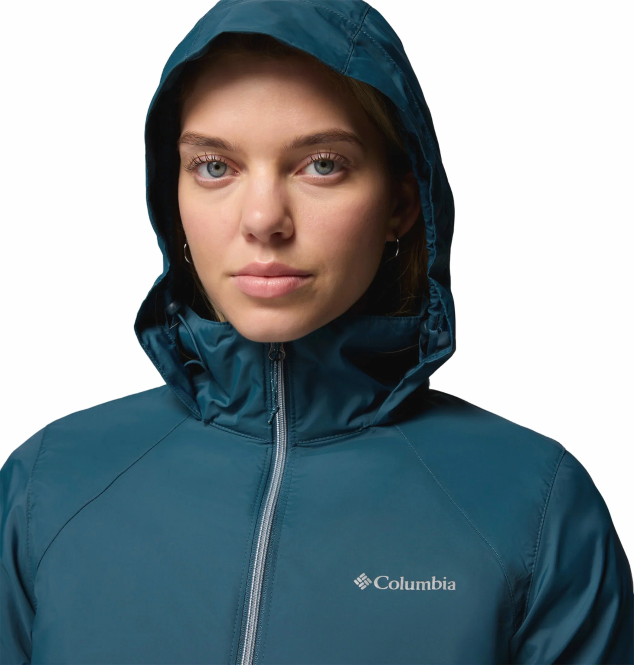 Columbia Women Blue Omni-Shield Switchback IV Rain Jacket - Image 8