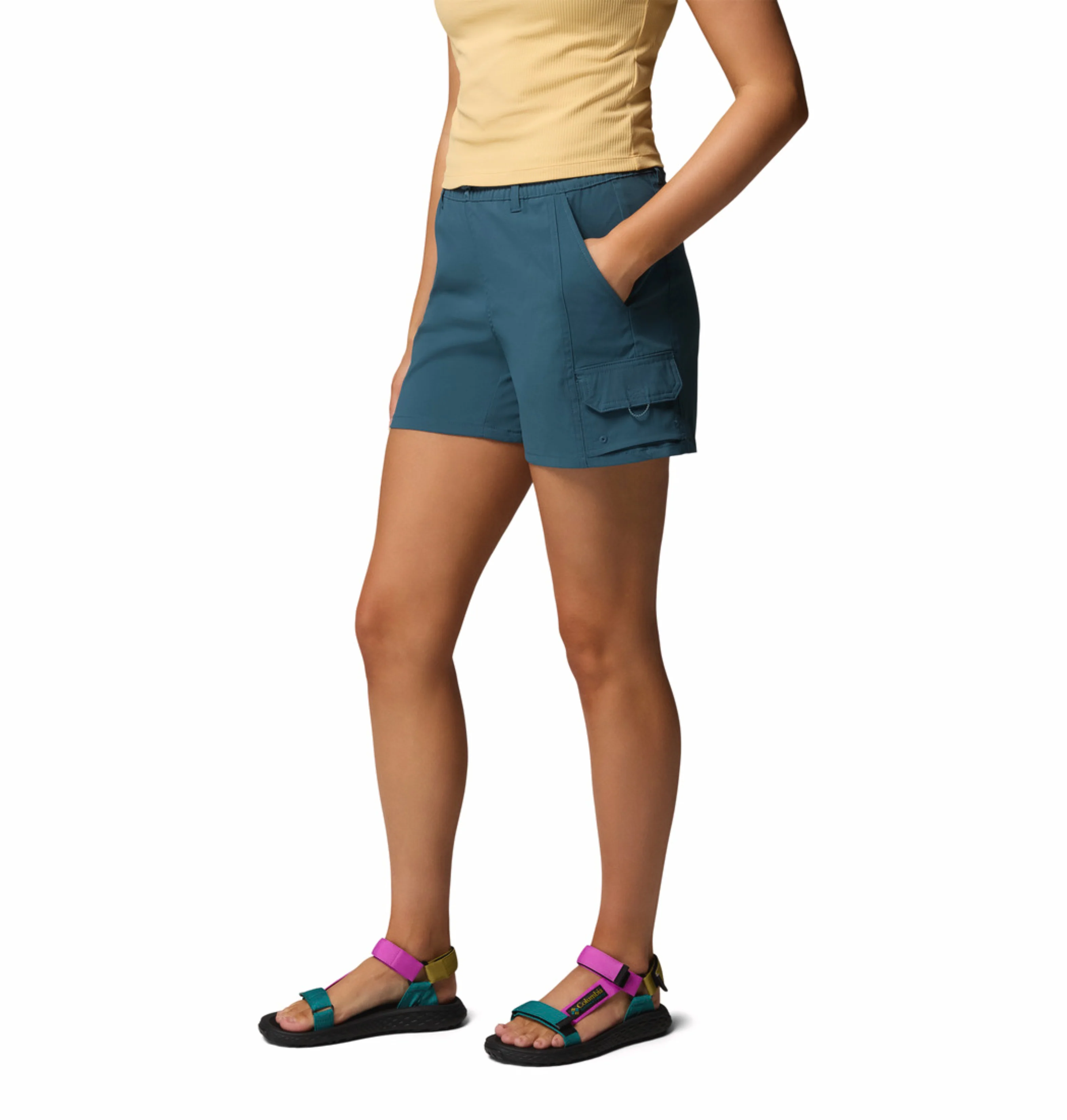 Columbia Women Blue Omni-Shield Weekend Rays Short - Image 3