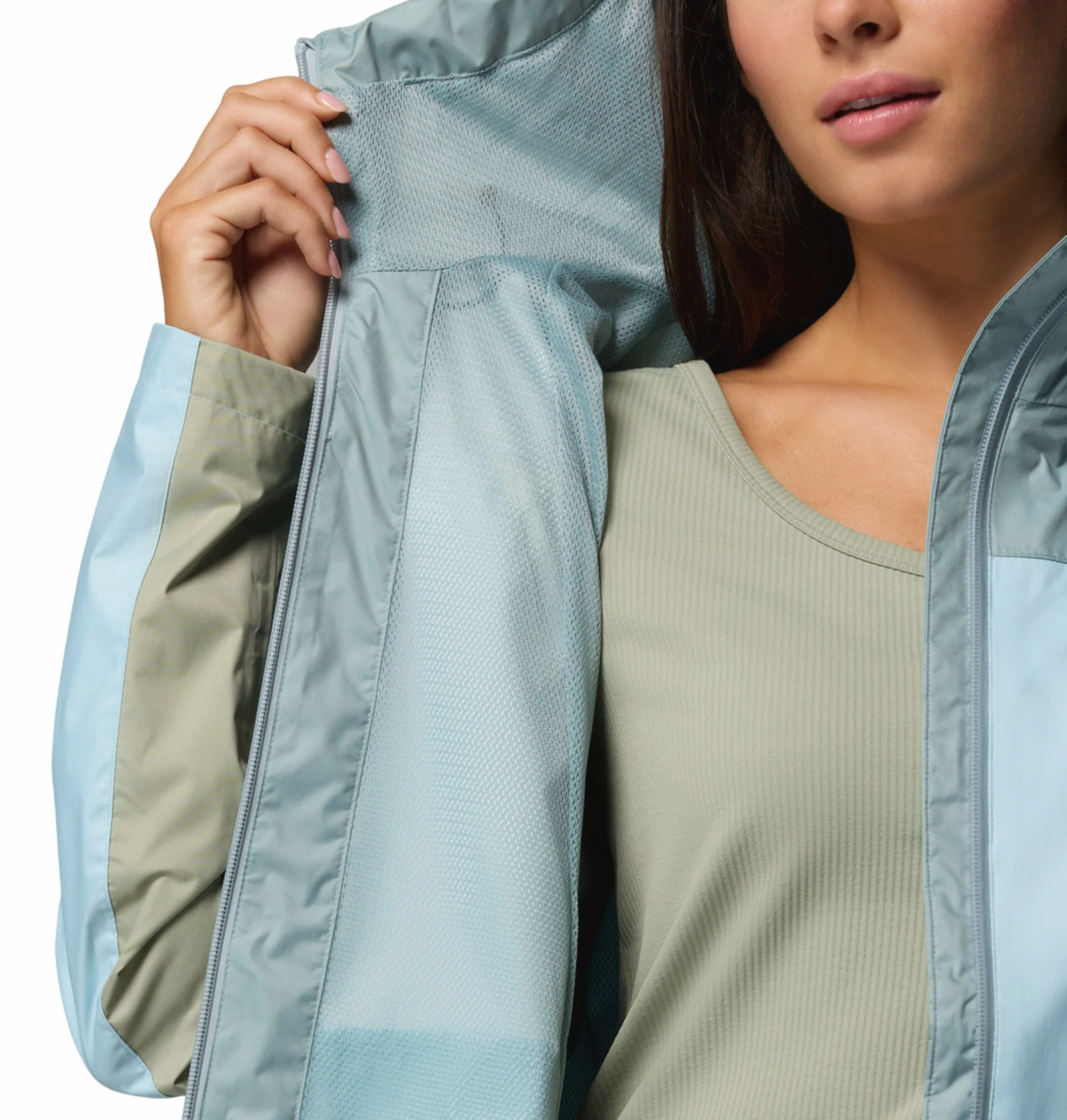 Columbia Women Blue Omni-Tech Inner Limits IV Rain Jacket - Image 7