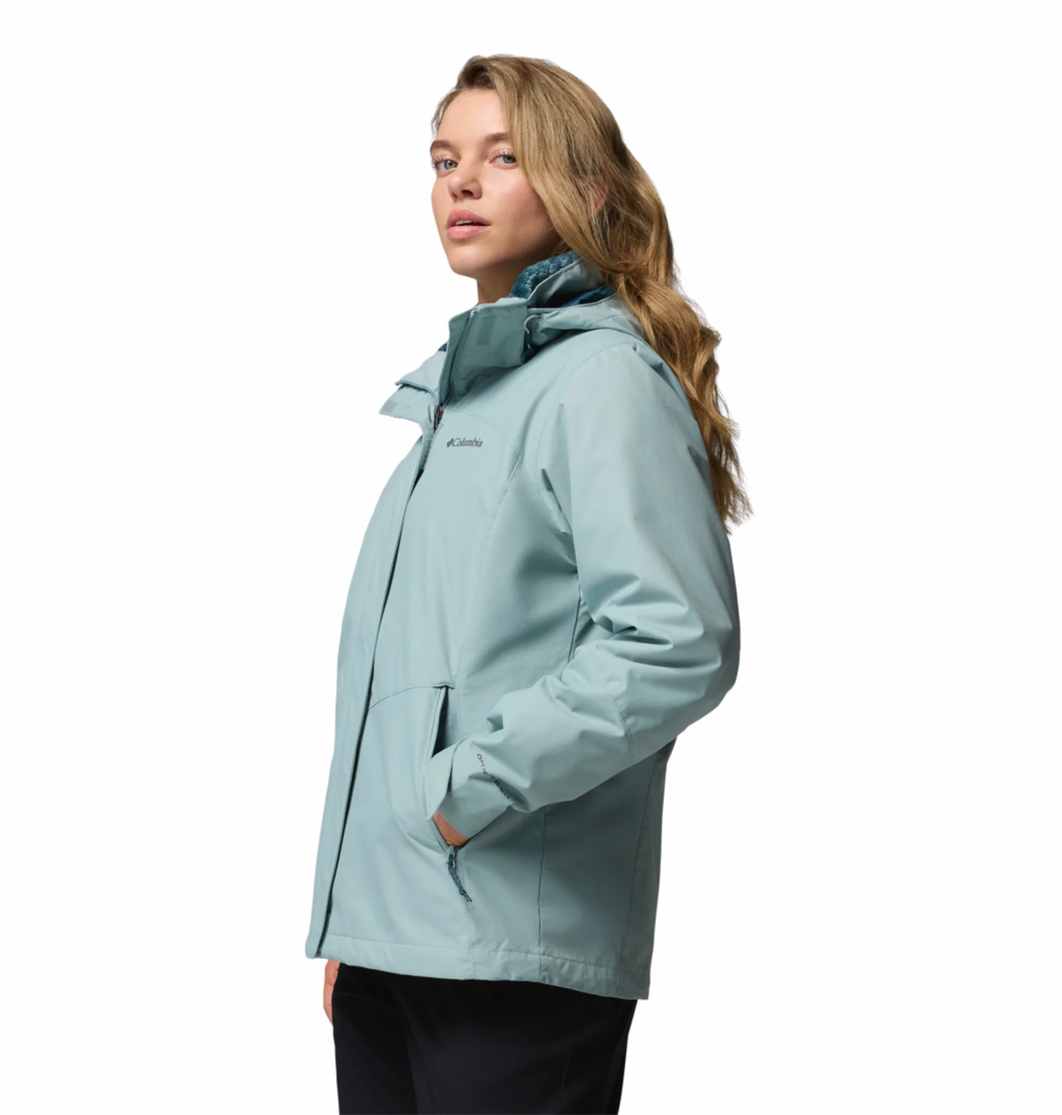 Columbia Women Blue OmniHeat Reflective Bugaboo III Fleece Interchangeable Jacket - Image 5