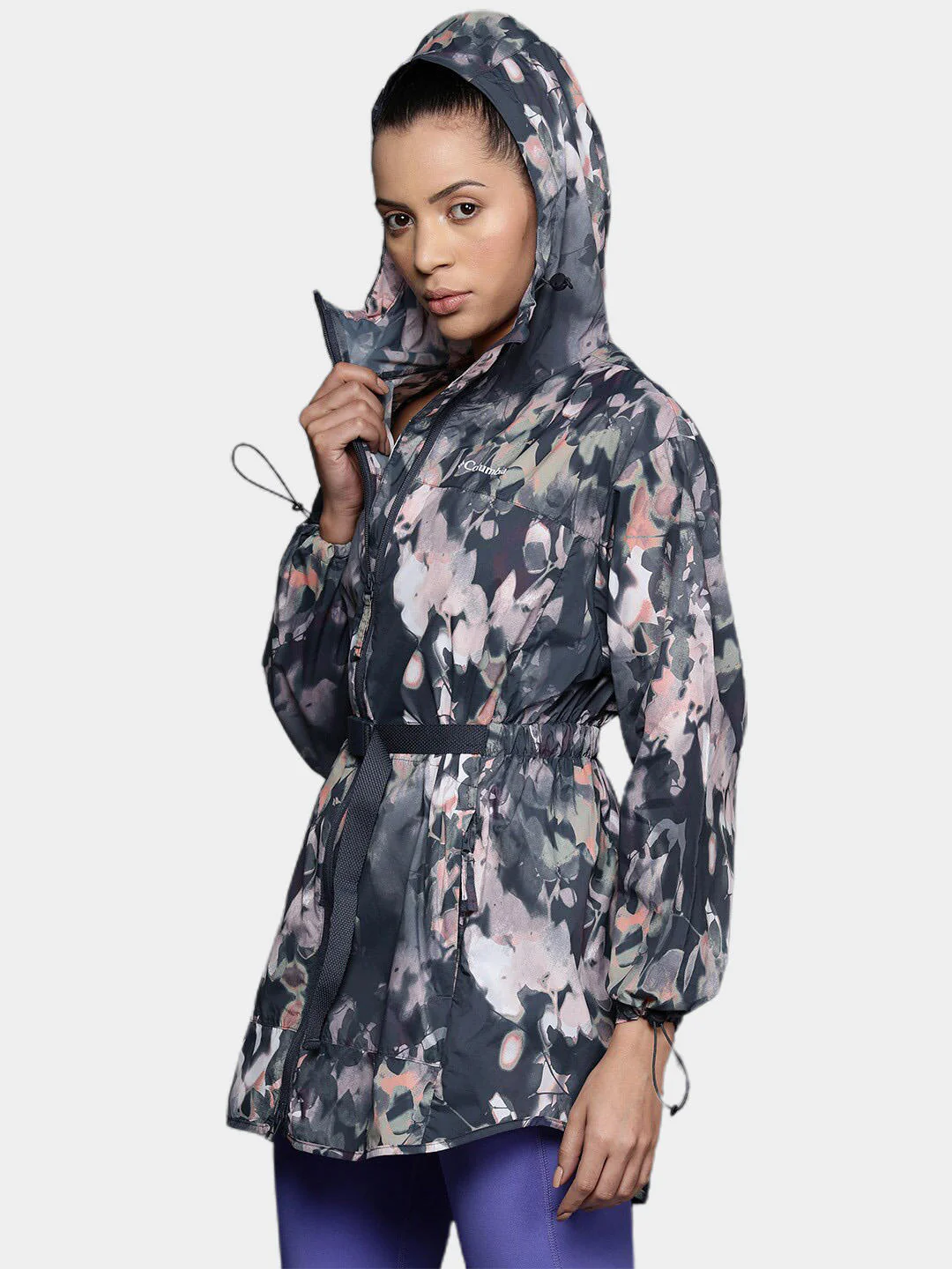 Columbia Women Navy Blue Parkette Long Wind Jacket (Sun Protection) - Image 12