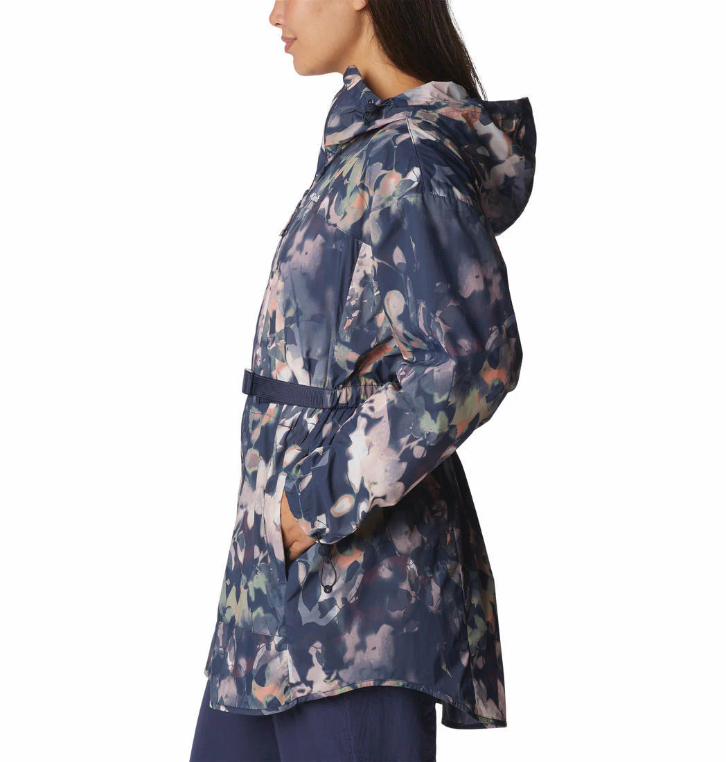 Columbia Women Navy Blue Parkette Long Wind Jacket (Sun Protection) - Image 2