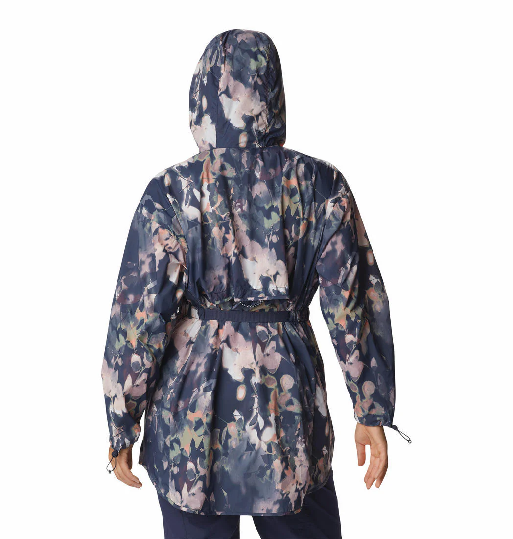 Columbia Women Navy Blue Parkette Long Wind Jacket (Sun Protection) - Image 5