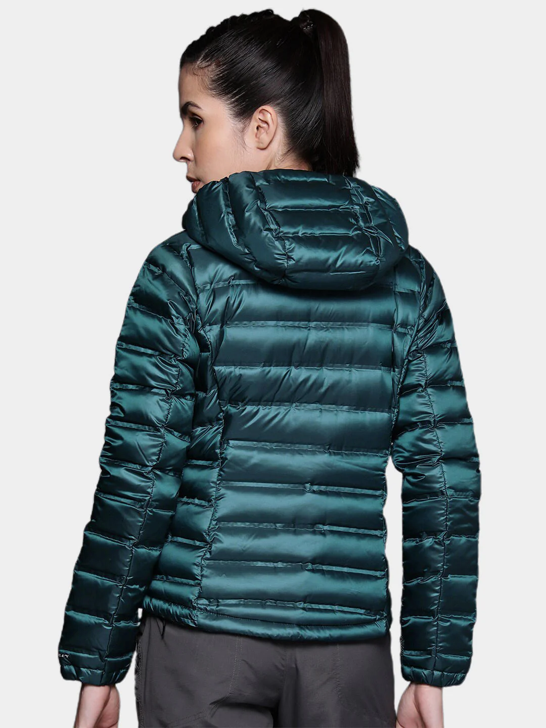 Columbia Women Blue Pebble Peak Down Hooded Jacket - Image 12