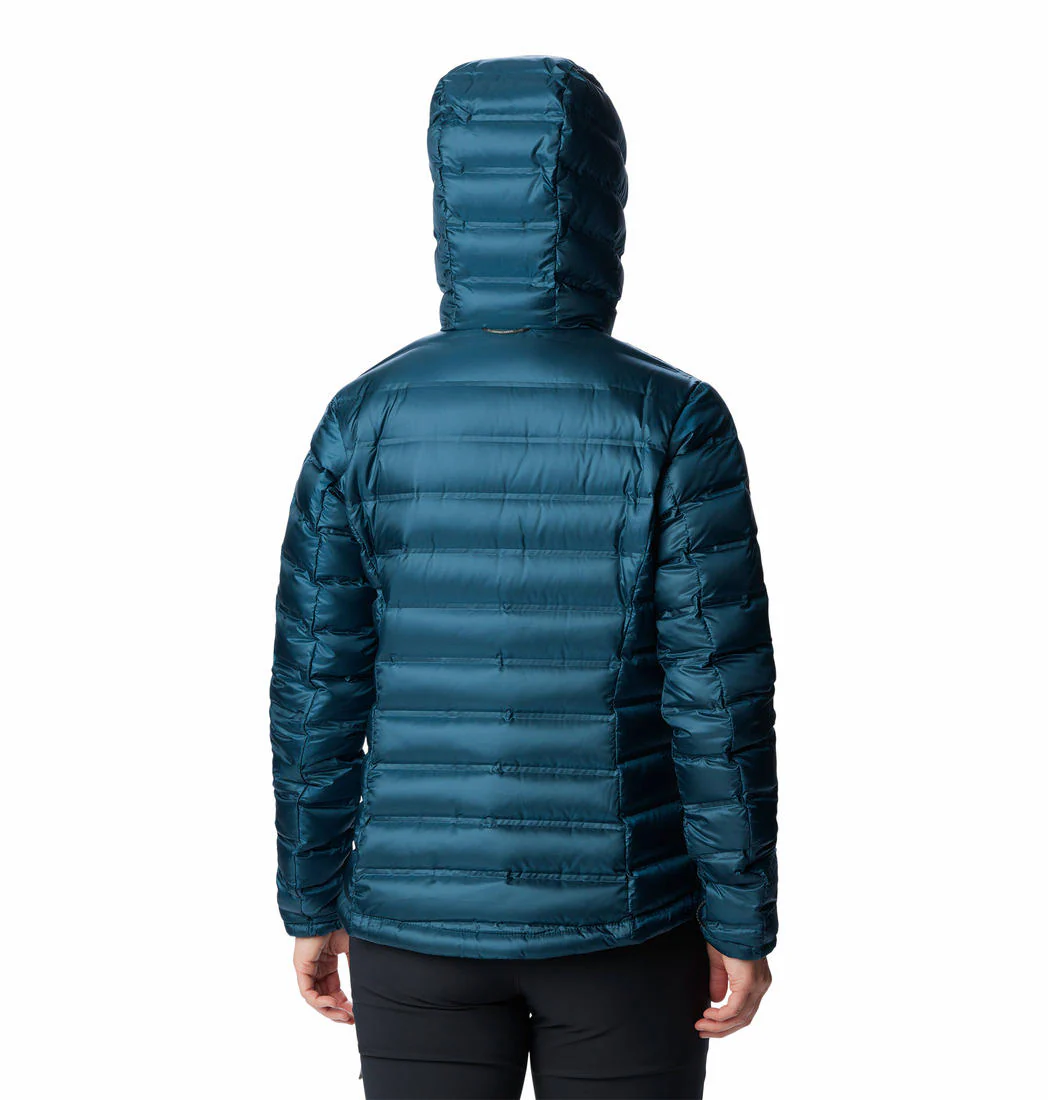 Columbia Women Blue Pebble Peak Down Hooded Jacket - Image 5