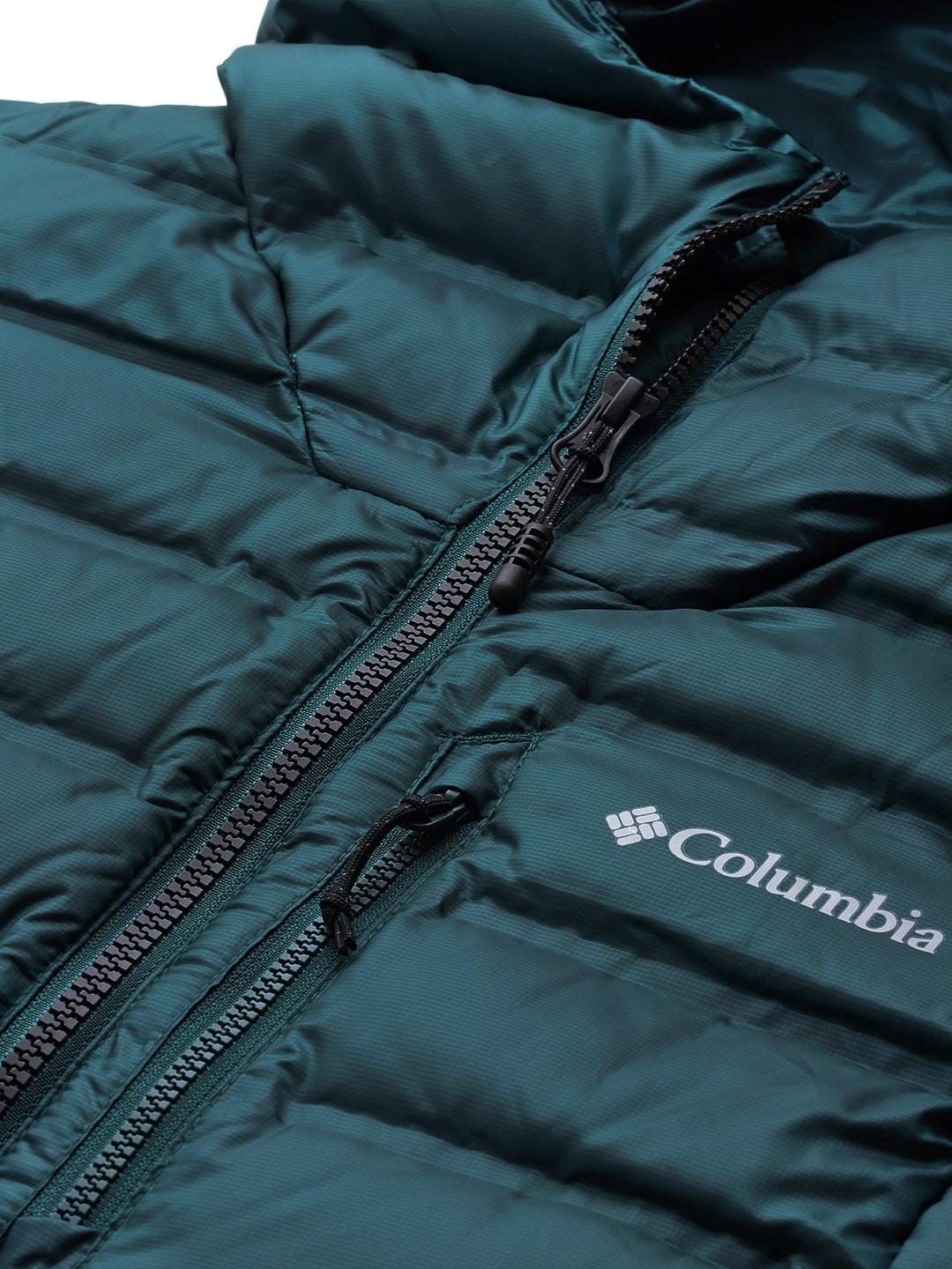 Columbia Women Blue Pebble Peak Down Hooded Jacket - Image 6