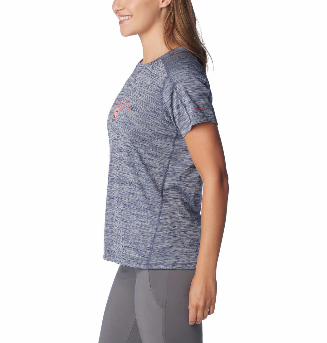 Columbia Women Navy Blue W Zero Rules Graphic Crew (Sun Protection) - Image 5