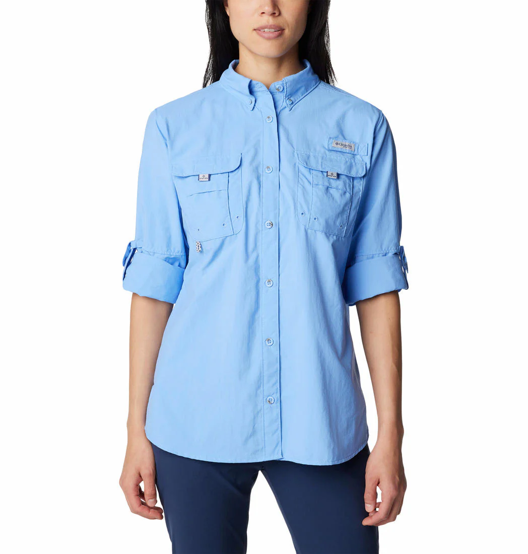 Columbia Women Blue Womens Bahama LS (Sun Protection) - Image 2