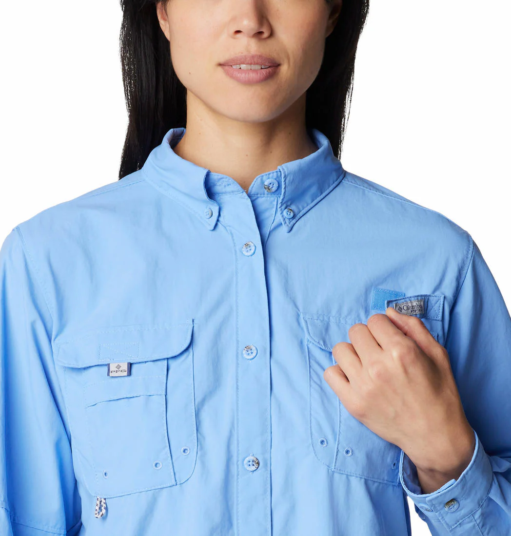 Columbia Women Blue Womens Bahama LS (Sun Protection) - Image 4