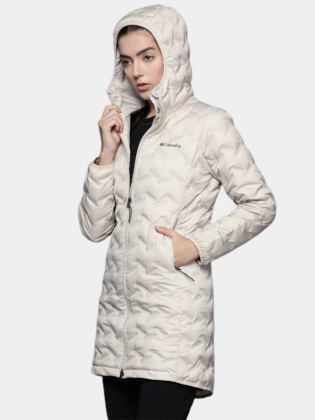 Columbia Women Brown Delta Ridge Long Down Jacket - Image 11