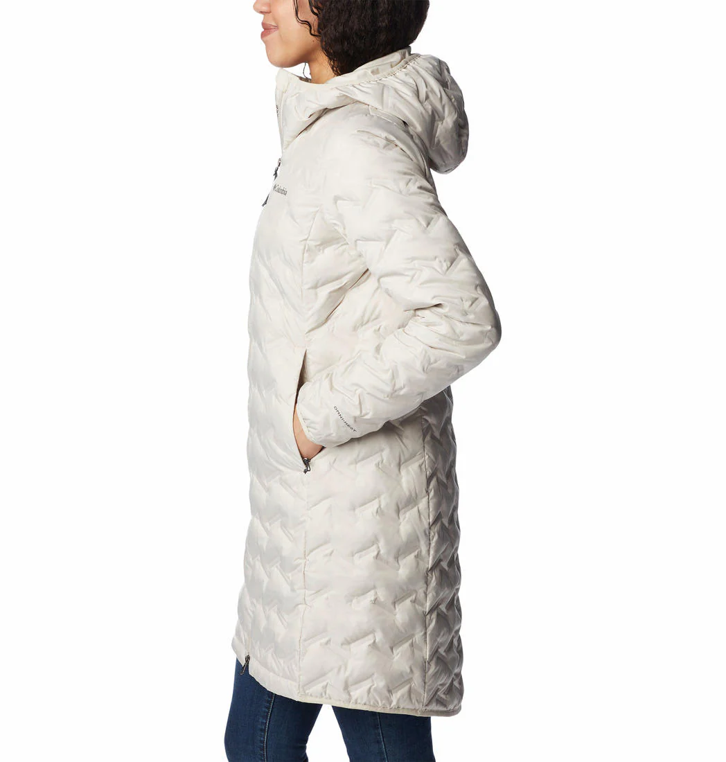 Columbia Women Brown Delta Ridge Long Down Jacket - Image 2