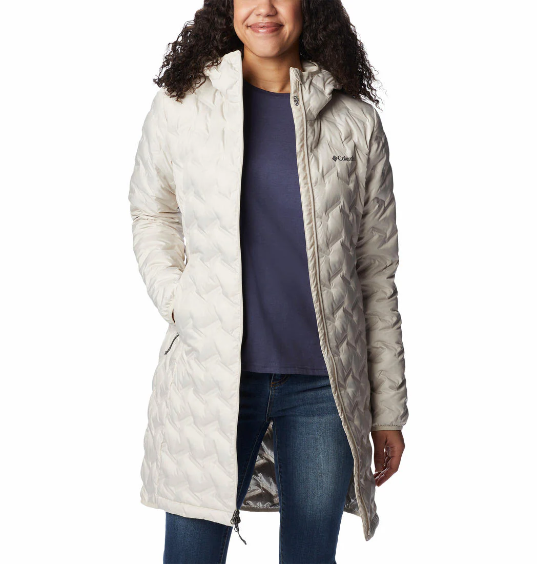 Columbia Women Brown Delta Ridge Long Down Jacket - Image 4