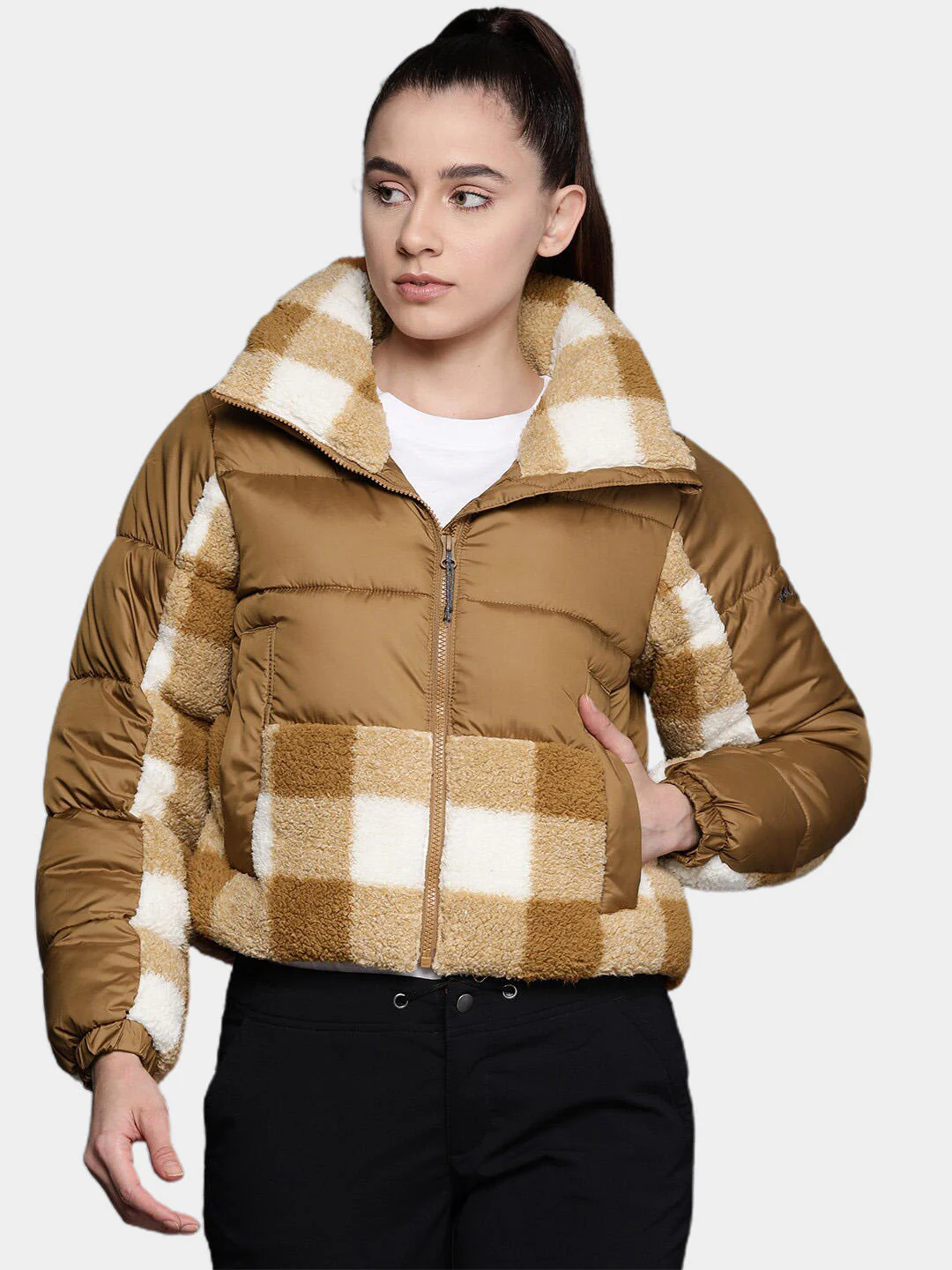 Columbia Women Brown Leadbetter Point Sherpa Hybrid - Image 10