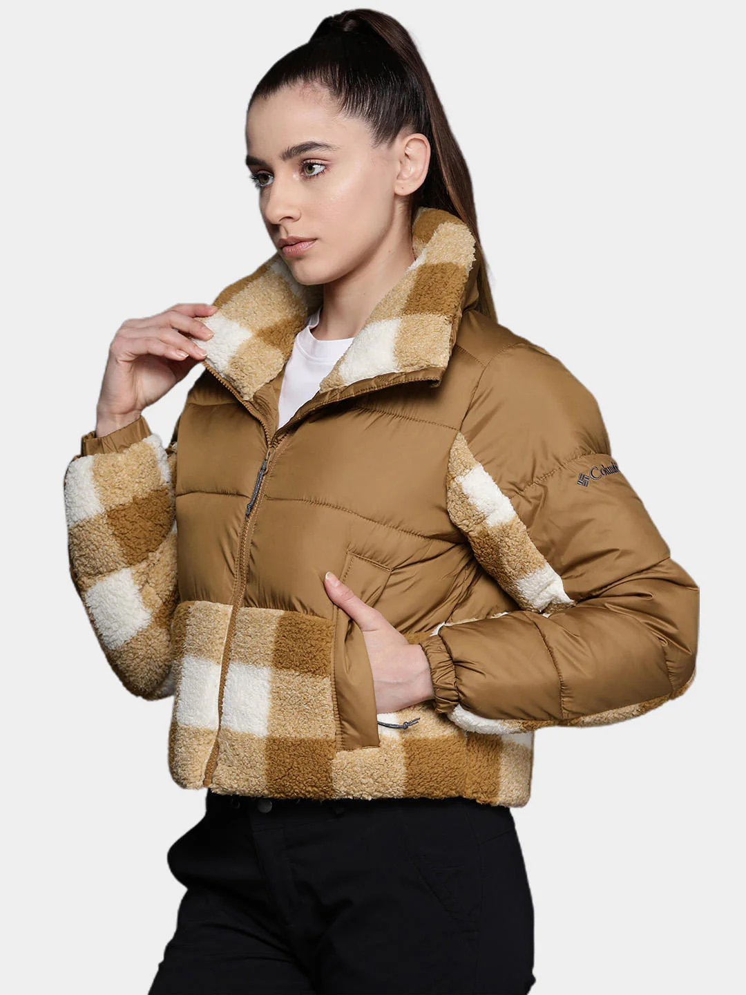 Columbia Women Brown Leadbetter Point Sherpa Hybrid - Image 12