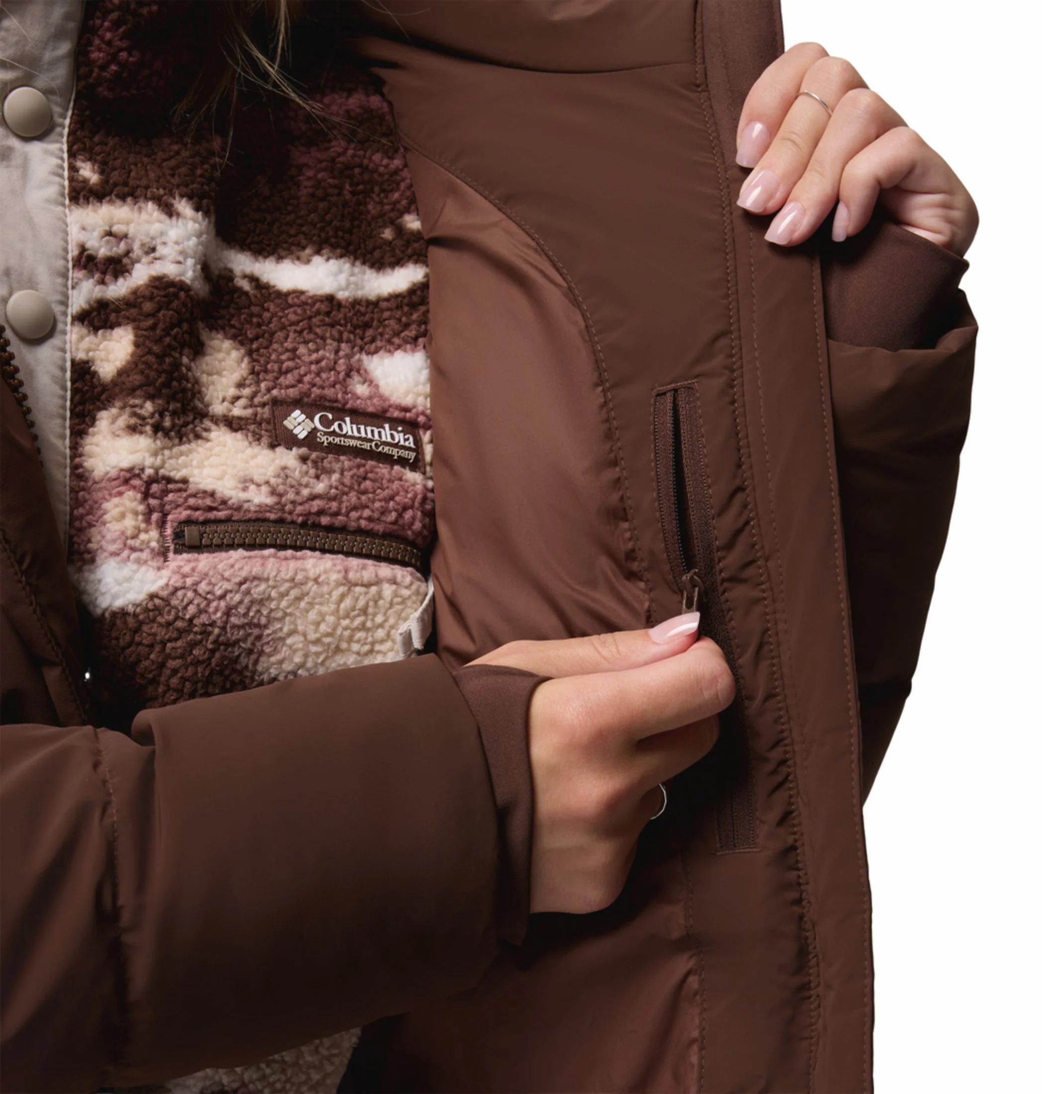 Columbia Women Brown OmniShield Amaze Puff Jacket - Image 9