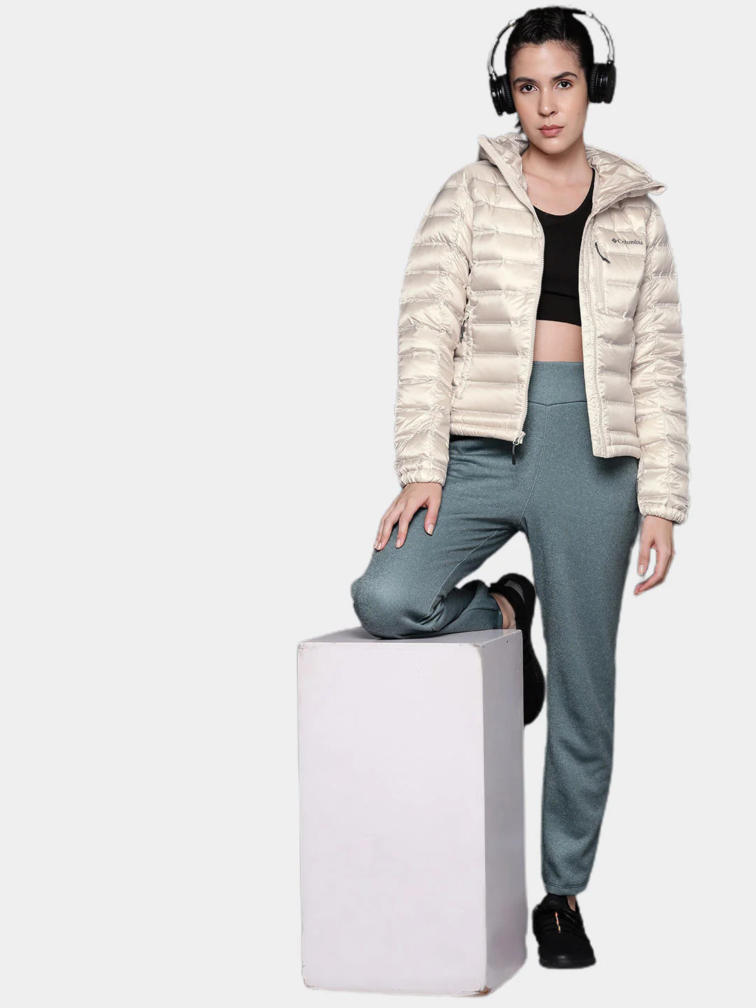 Columbia Women Brown Pebble Peak Down Hooded Jacket - Image 11