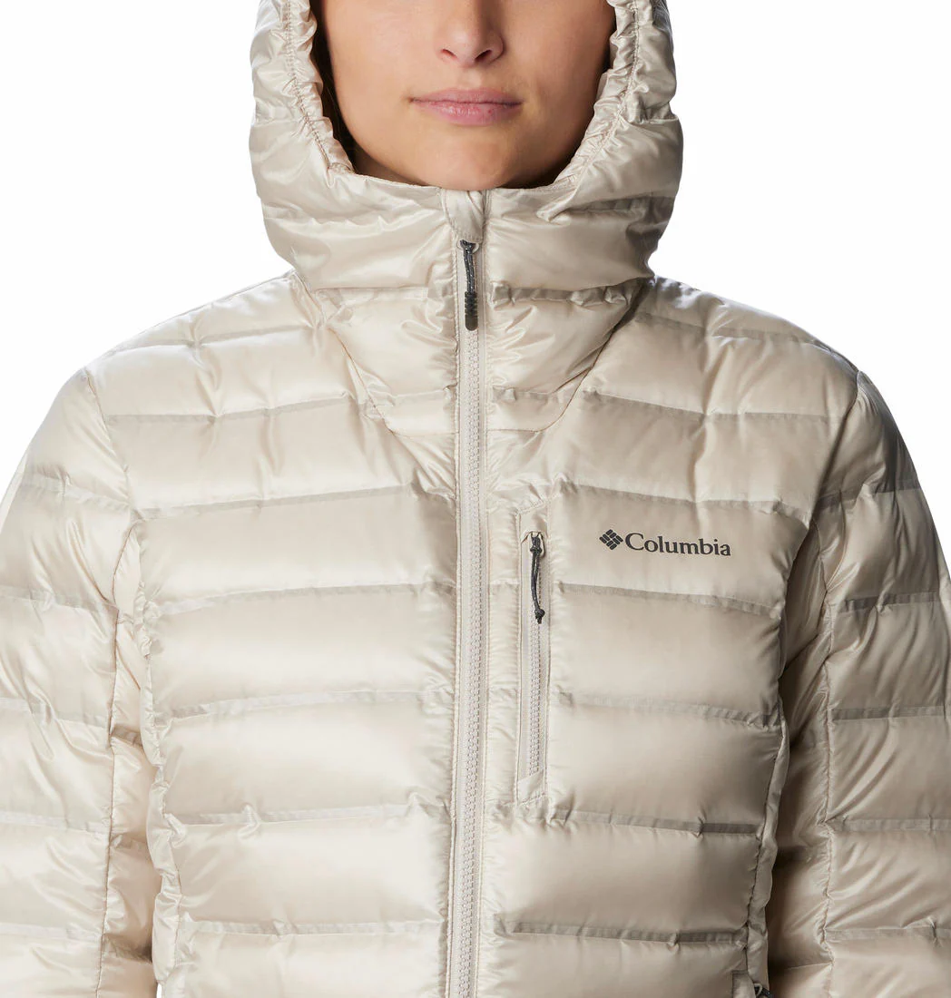 Columbia Women Brown Pebble Peak Down Hooded Jacket - Image 2