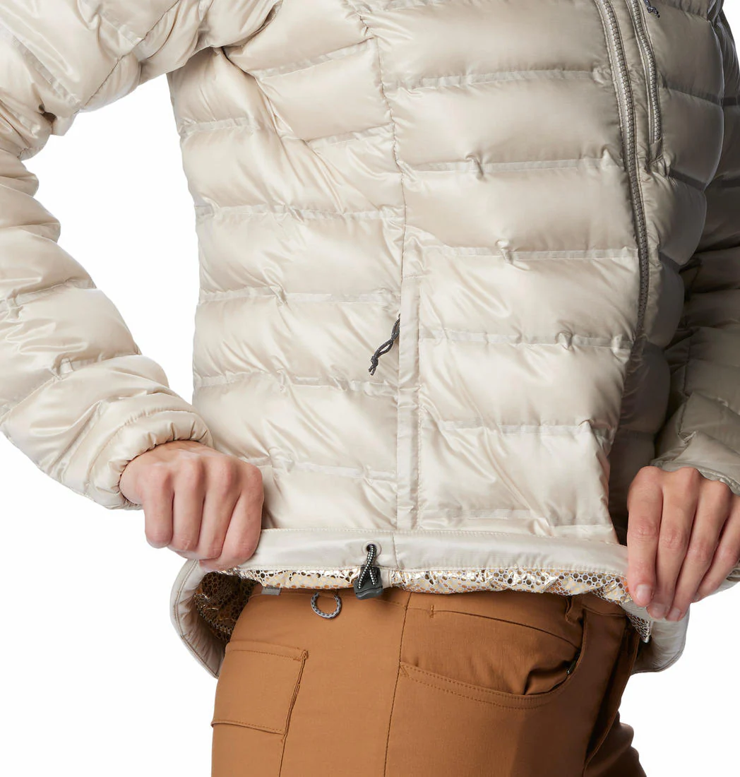 Columbia Women Brown Pebble Peak Down Hooded Jacket - Image 4