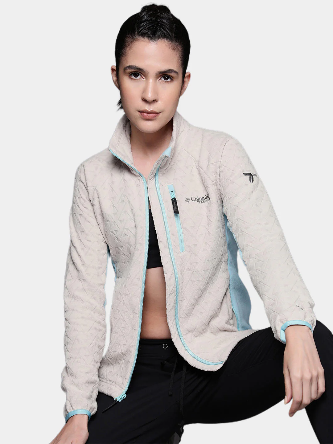 Columbia Women Brown Titan Pass 3.0 Full Zip Fleece - Image 12
