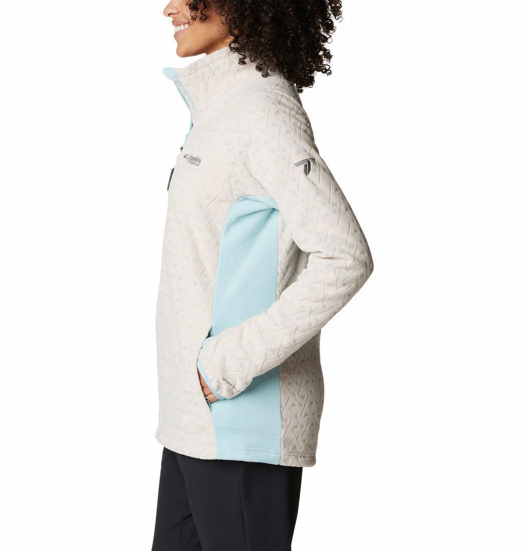 Columbia Women Brown Titan Pass 3.0 Full Zip Fleece - Image 2