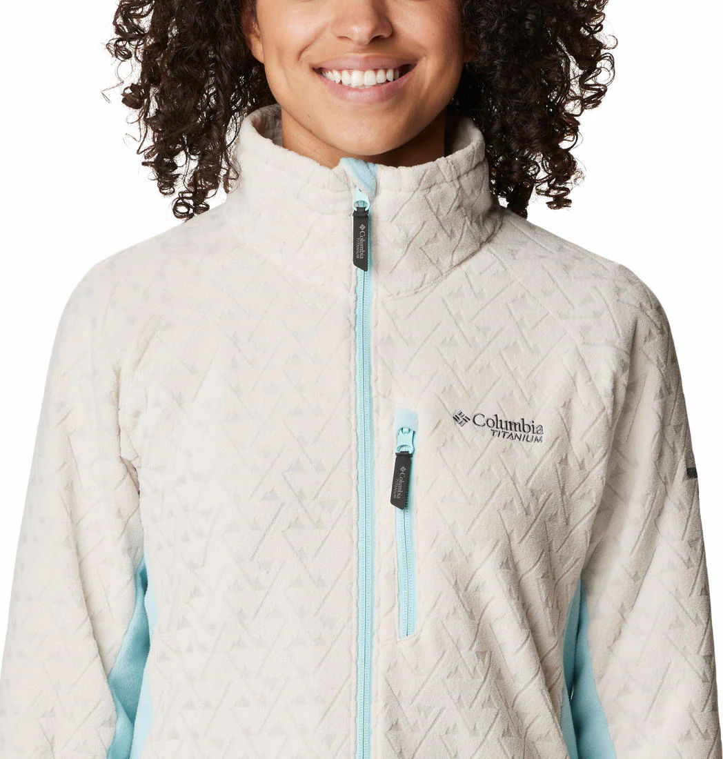 Columbia Women Brown Titan Pass 3.0 Full Zip Fleece - Image 3