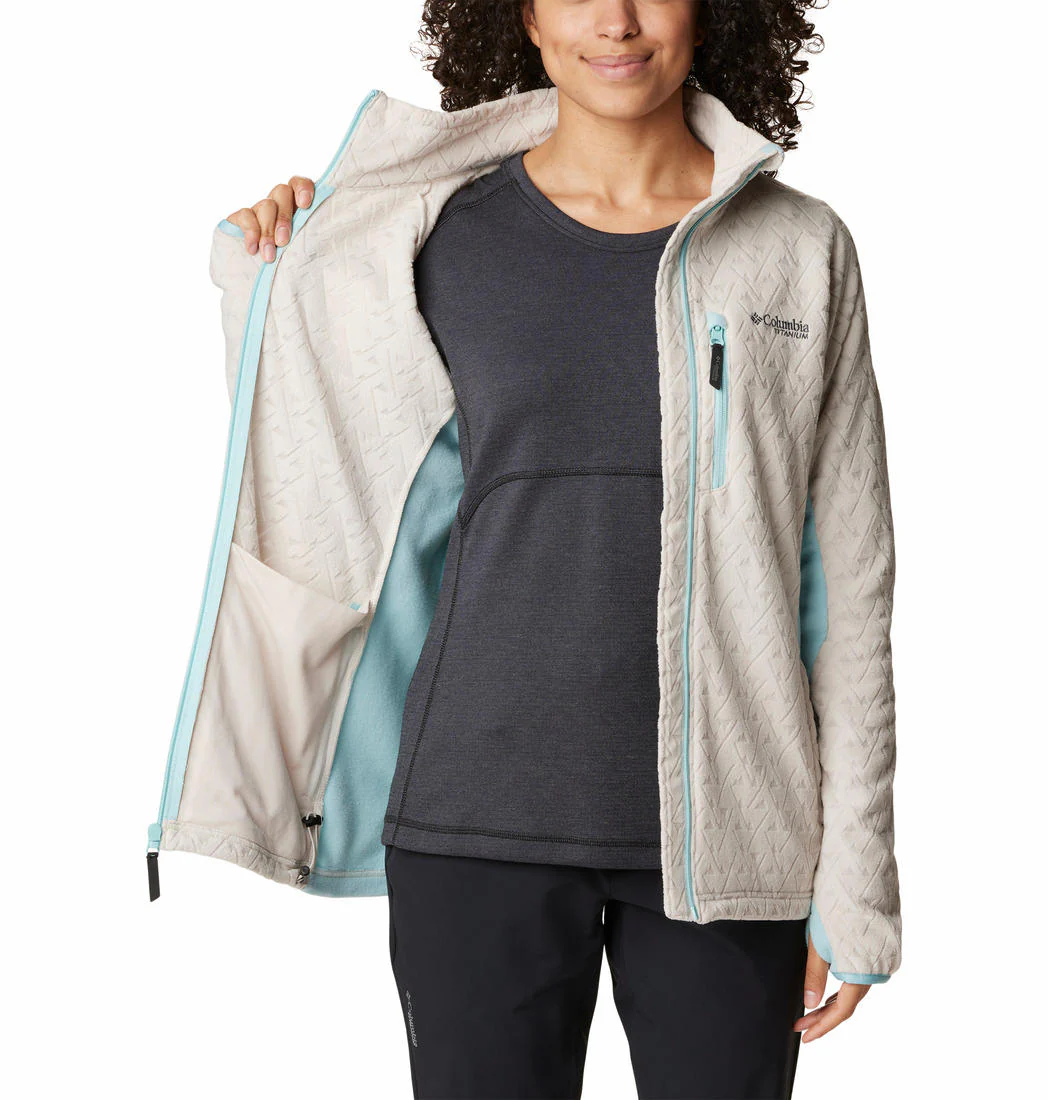 Columbia Women Brown Titan Pass 3.0 Full Zip Fleece - Image 4