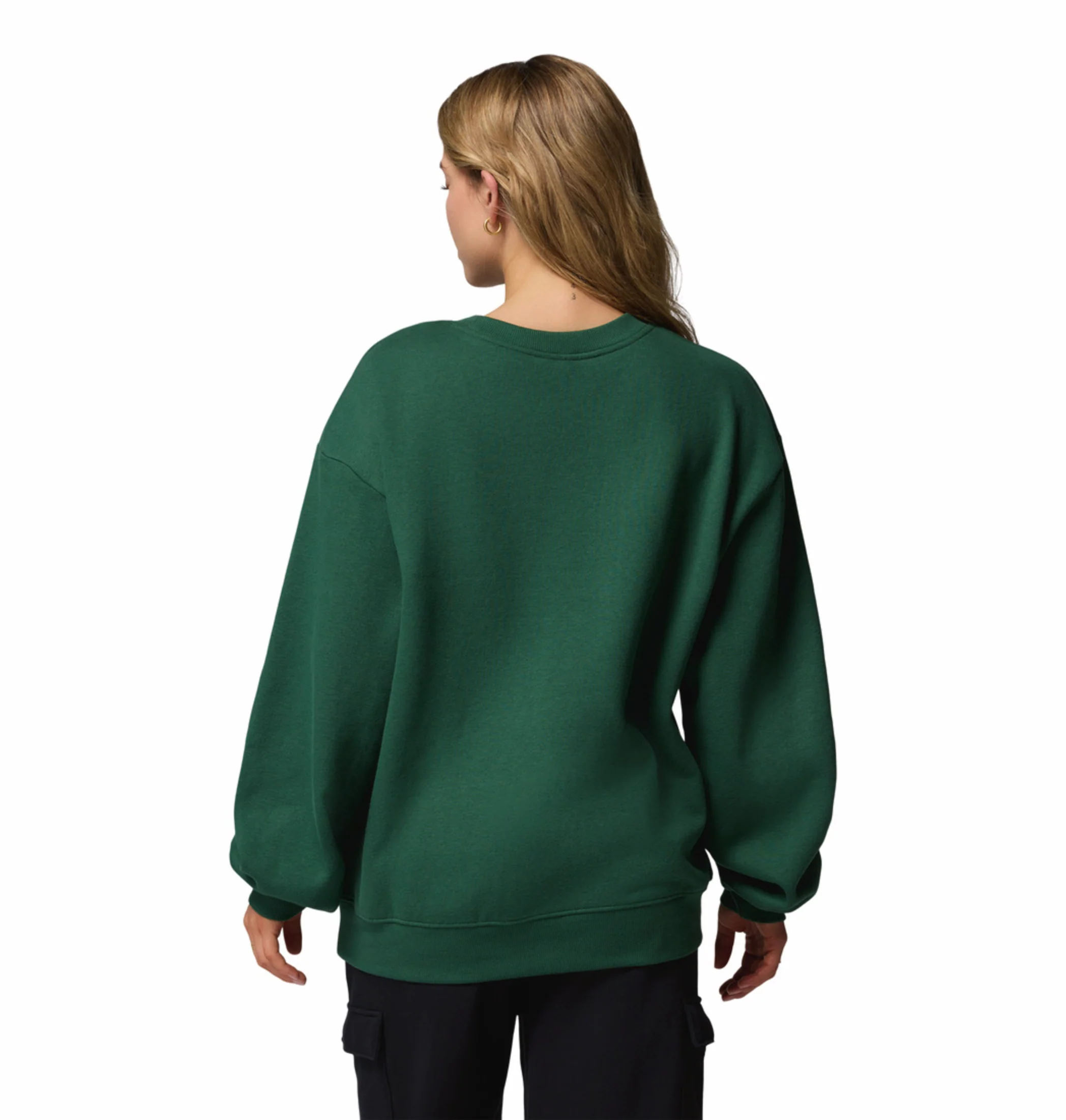 Columbia Women Green Aldermore Crew Sweatshirt - Image 4