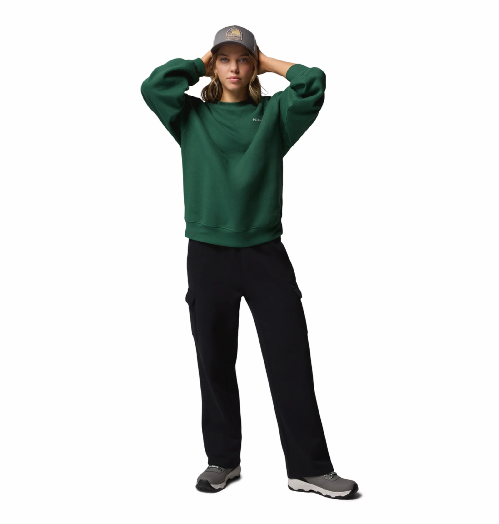 Columbia Women Green Aldermore Crew Sweatshirt - Image 6
