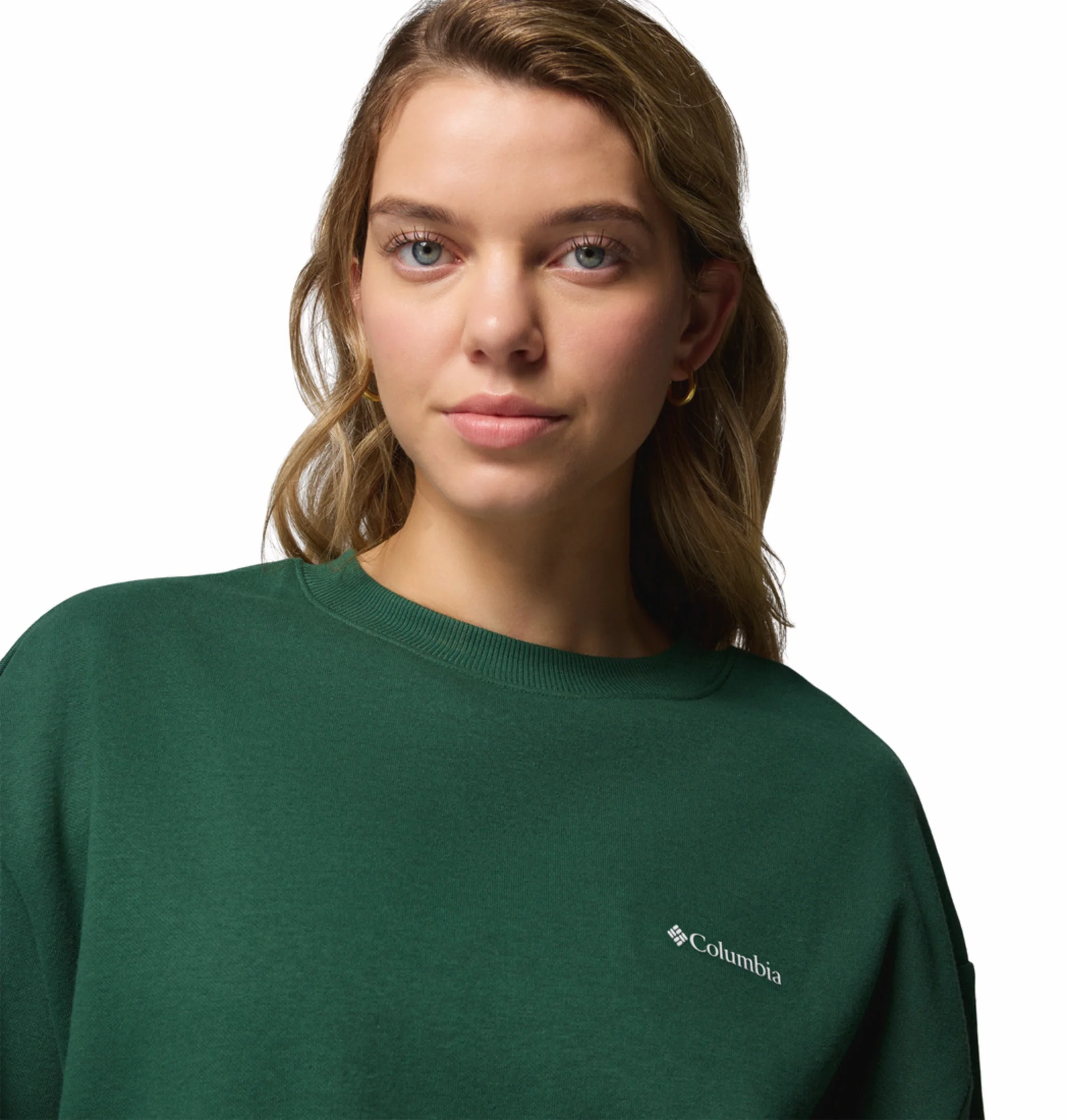 Columbia Women Green Aldermore Crew Sweatshirt - Image 7