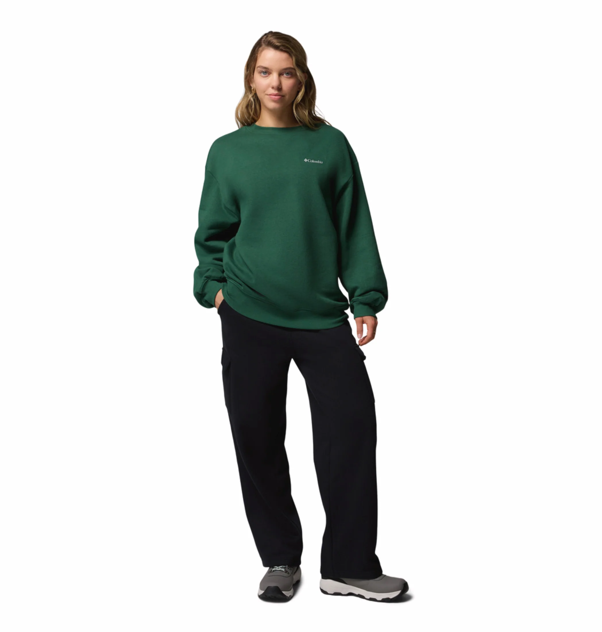 Columbia Women Green Aldermore Crew Sweatshirt - Image 8
