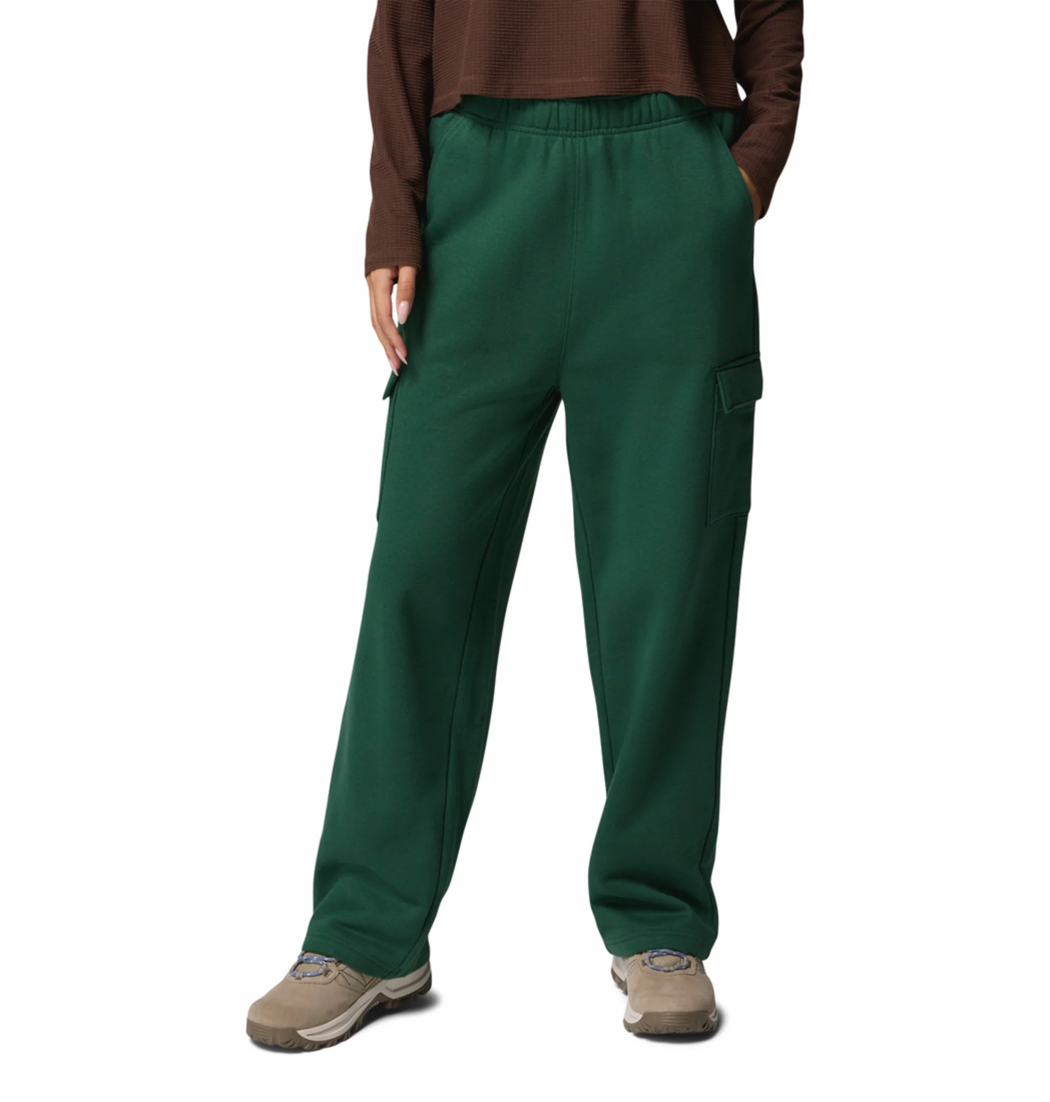 Columbia Women Green Aldermore Fleece Cargo Pant
