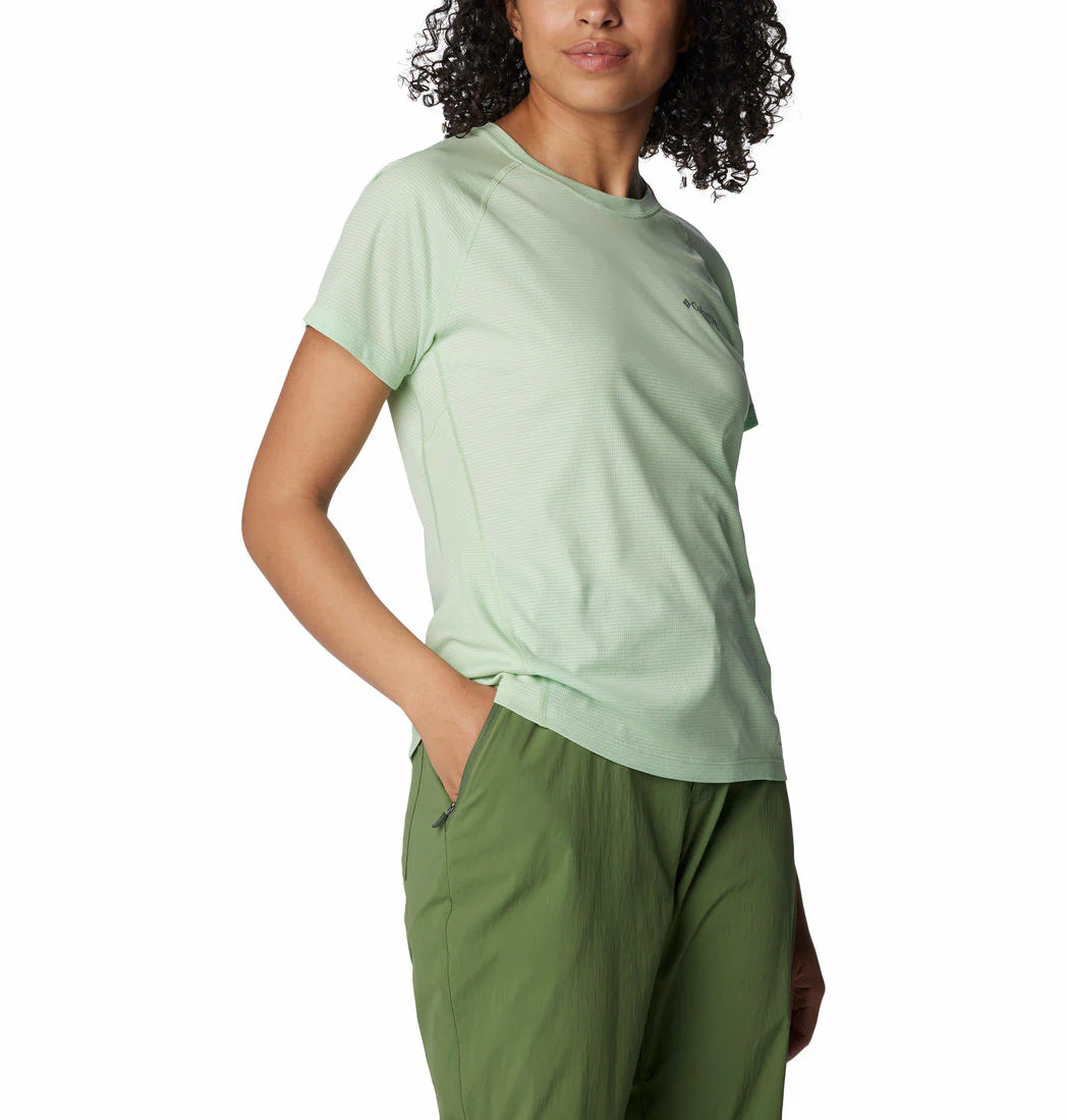 Columbia Women Green Cirque River Short Sleeve Crew - Image 3