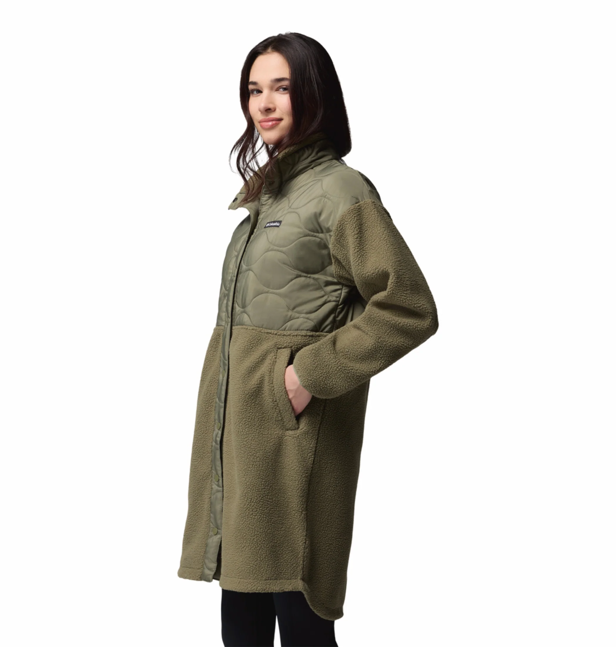 Columbia Women Green Cloud Point Fleece Jacket - Image 5