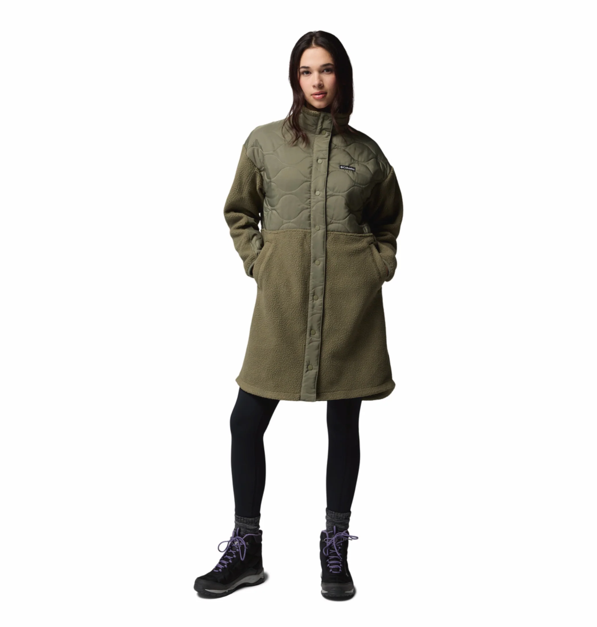 Columbia Women Green Cloud Point Fleece Jacket - Image 6