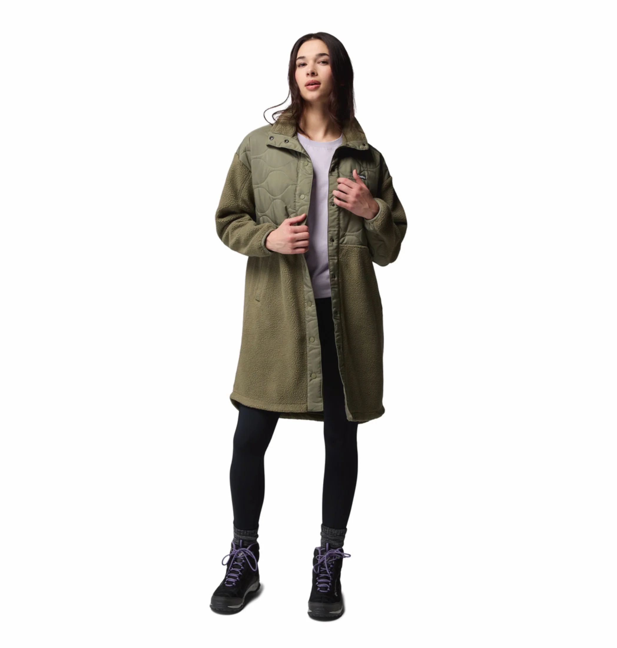 Columbia Women Green Cloud Point Fleece Jacket - Image 9