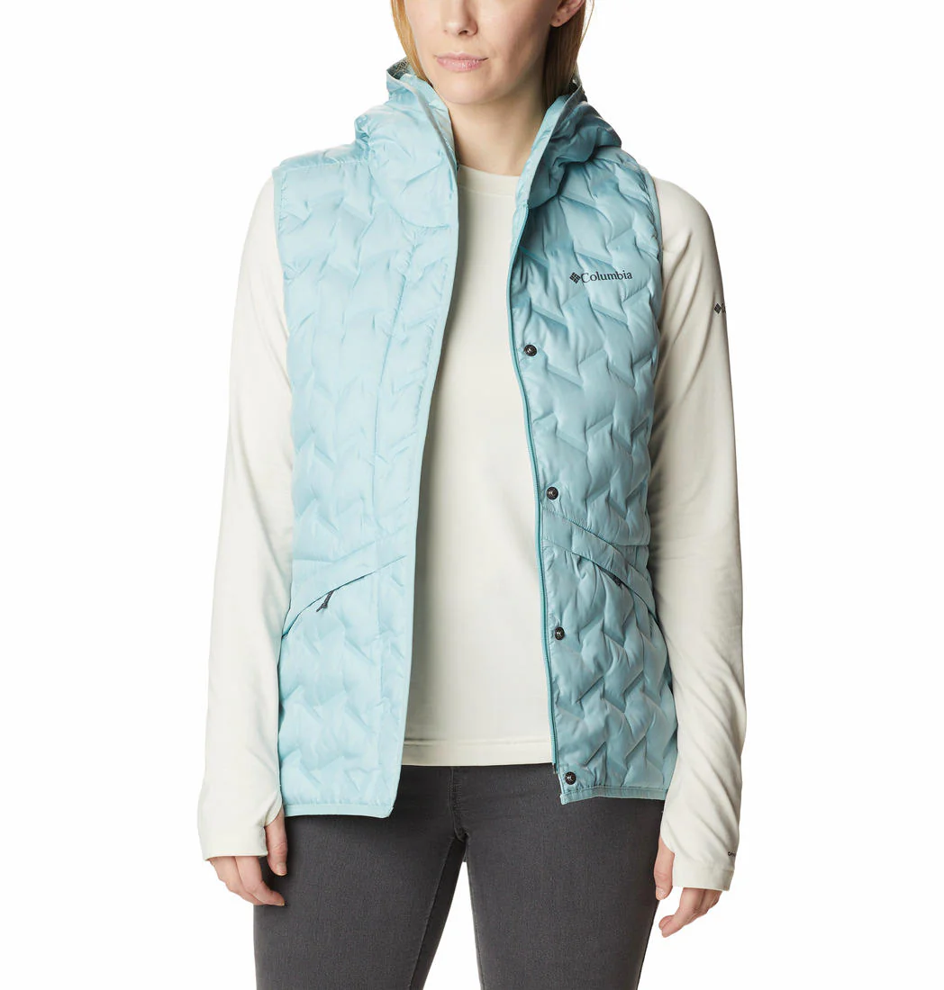 Columbia Women Blue Delta Ridge Hooded Vest - Image 3
