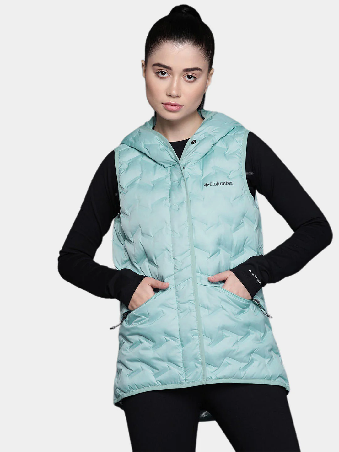 Columbia Women Blue Delta Ridge Hooded Vest - Image 8