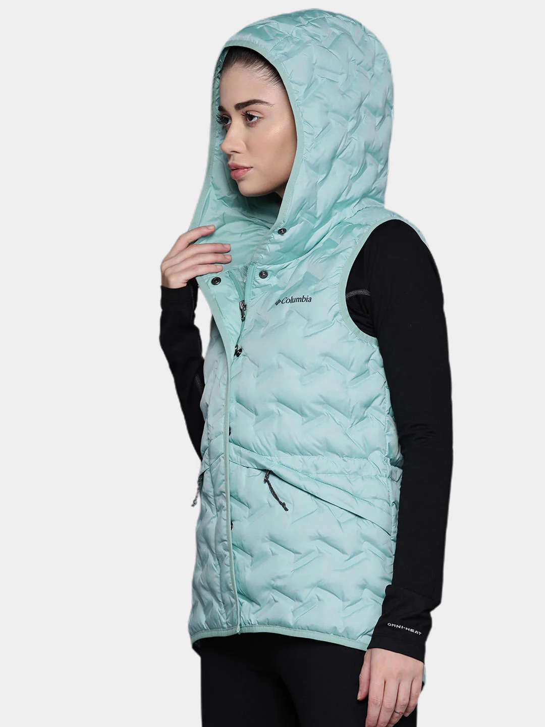 Columbia Women Blue Delta Ridge Hooded Vest - Image 9