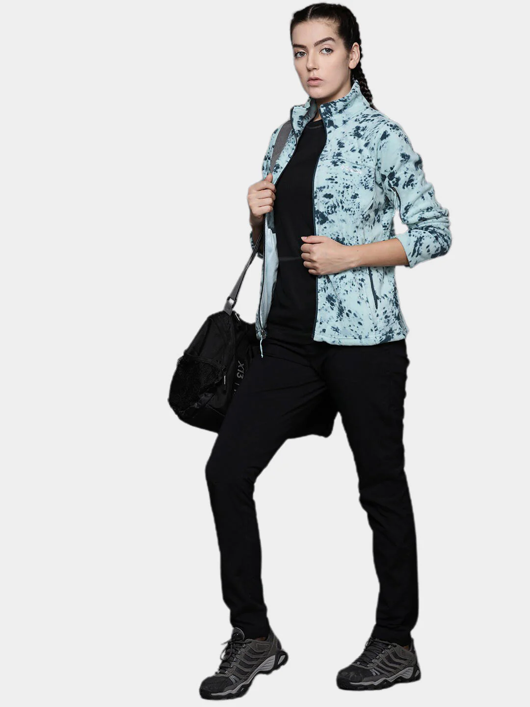 Columbia Women Blue Fast Trek Printed Jkt - Image 11