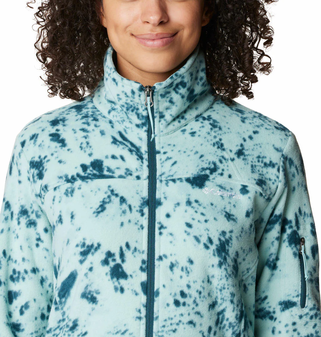 Columbia Women Blue Fast Trek Printed Jkt - Image 2