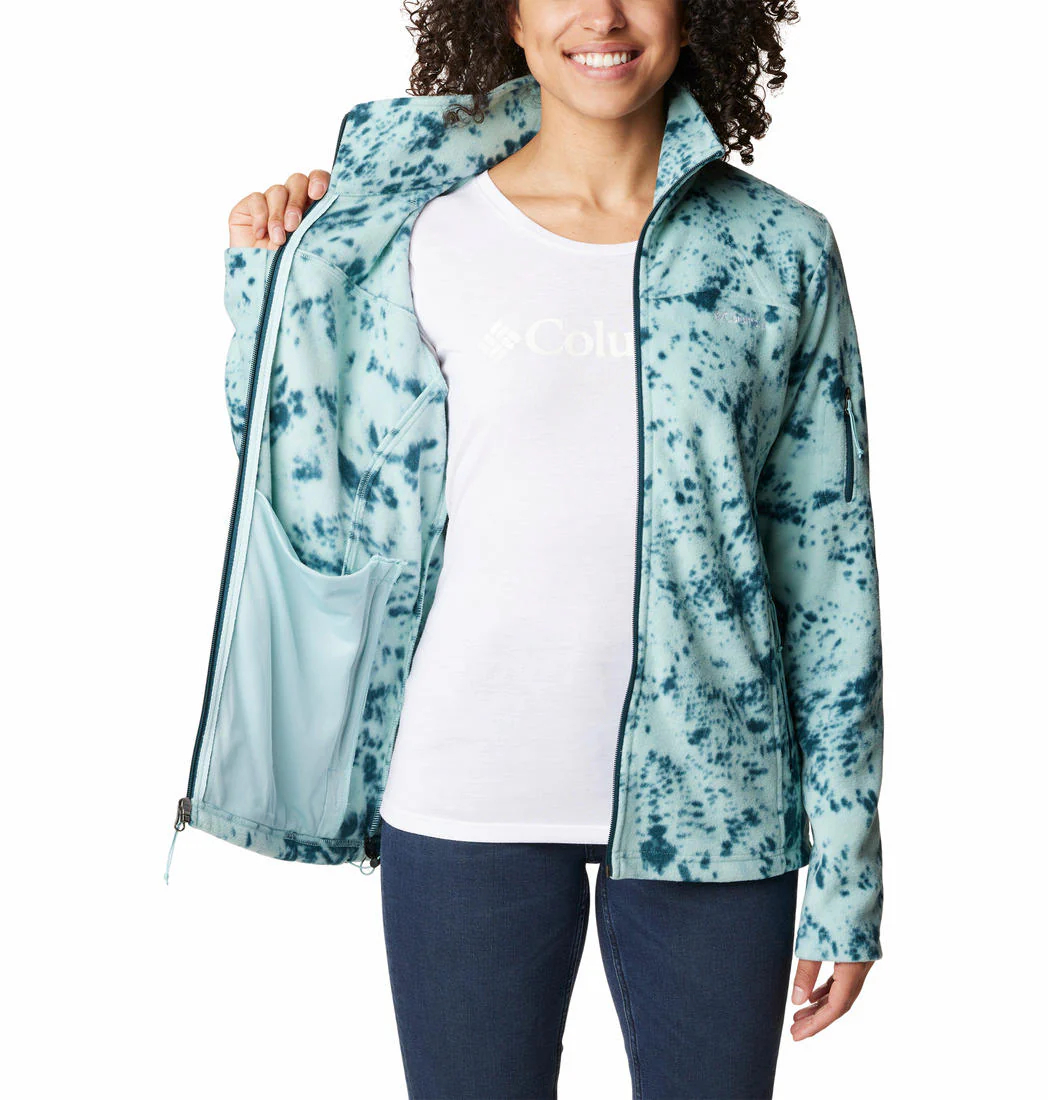 Columbia Women Blue Fast Trek Printed Jkt - Image 3